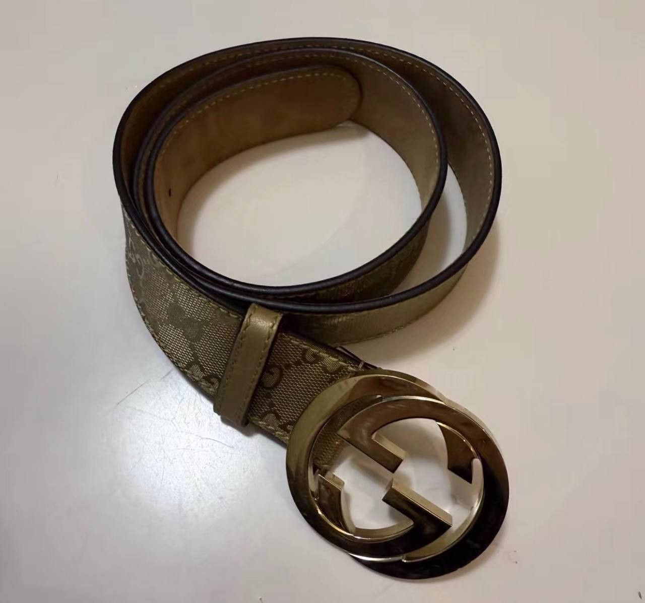 Gucci Gucci double G monogram belt Size ONE SIZE - 1 Thumbnail