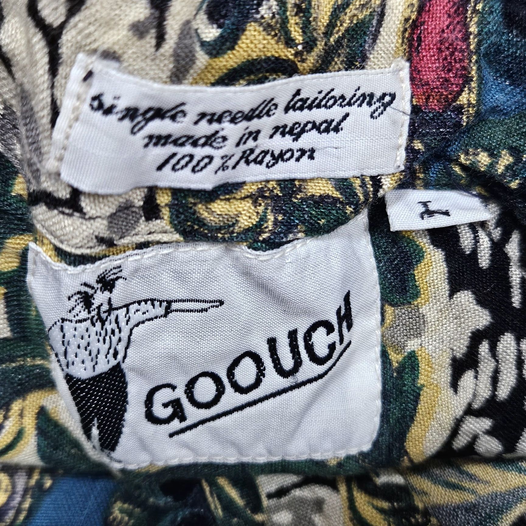 Needles **VTG Goouch Multicolor Button-Up Long Sleeve Shirt Large** User: VTG Goouch Multicolor Button-Up Long Sleeve Shirt Large Size L / US 10 / IT 46 - 3 Thumbnail