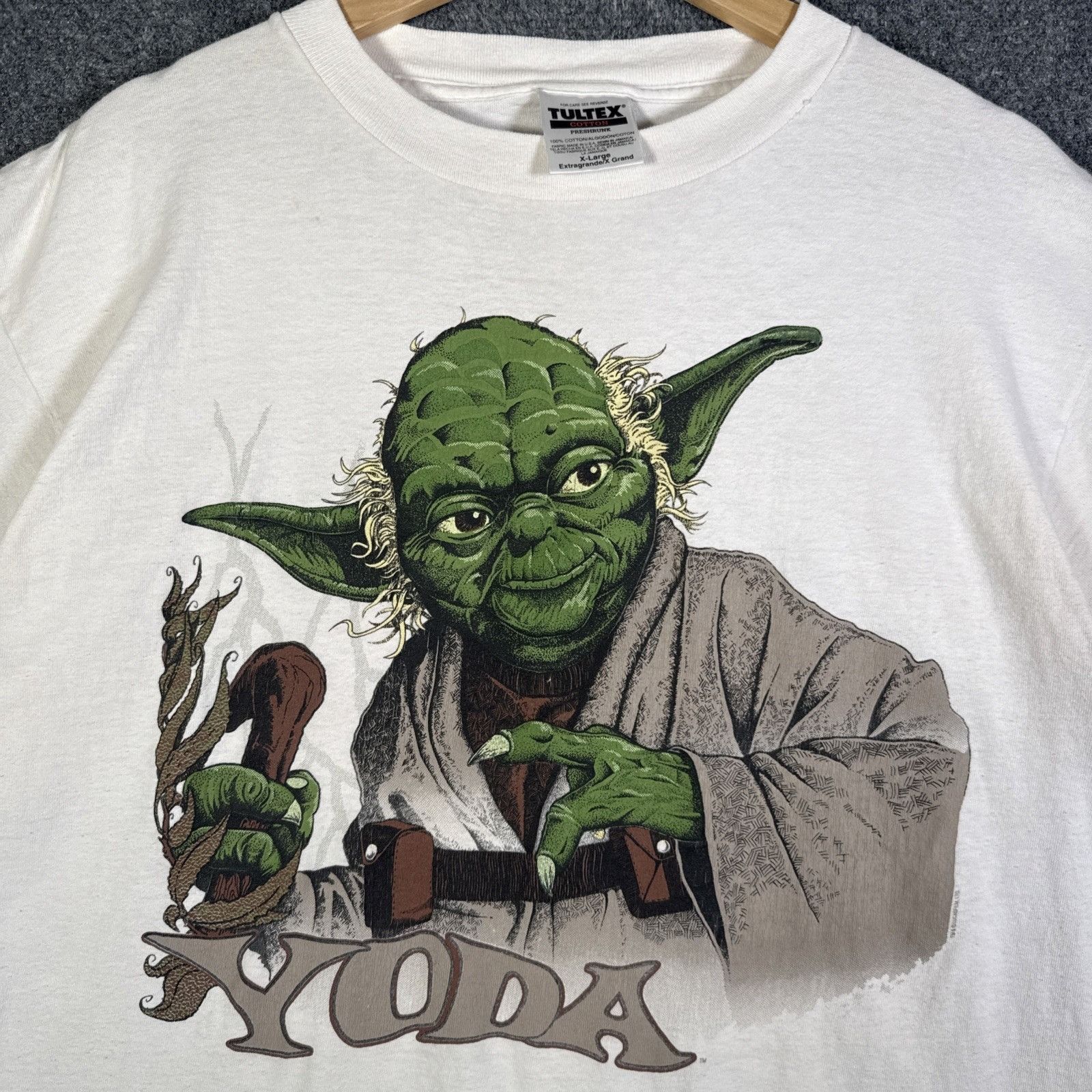 Star Wars Vintage Star Wars Shirt XL White 90s Yoga Portrait Jumbo Size US XL / EU 56 / 4 - 2 Thumbnail