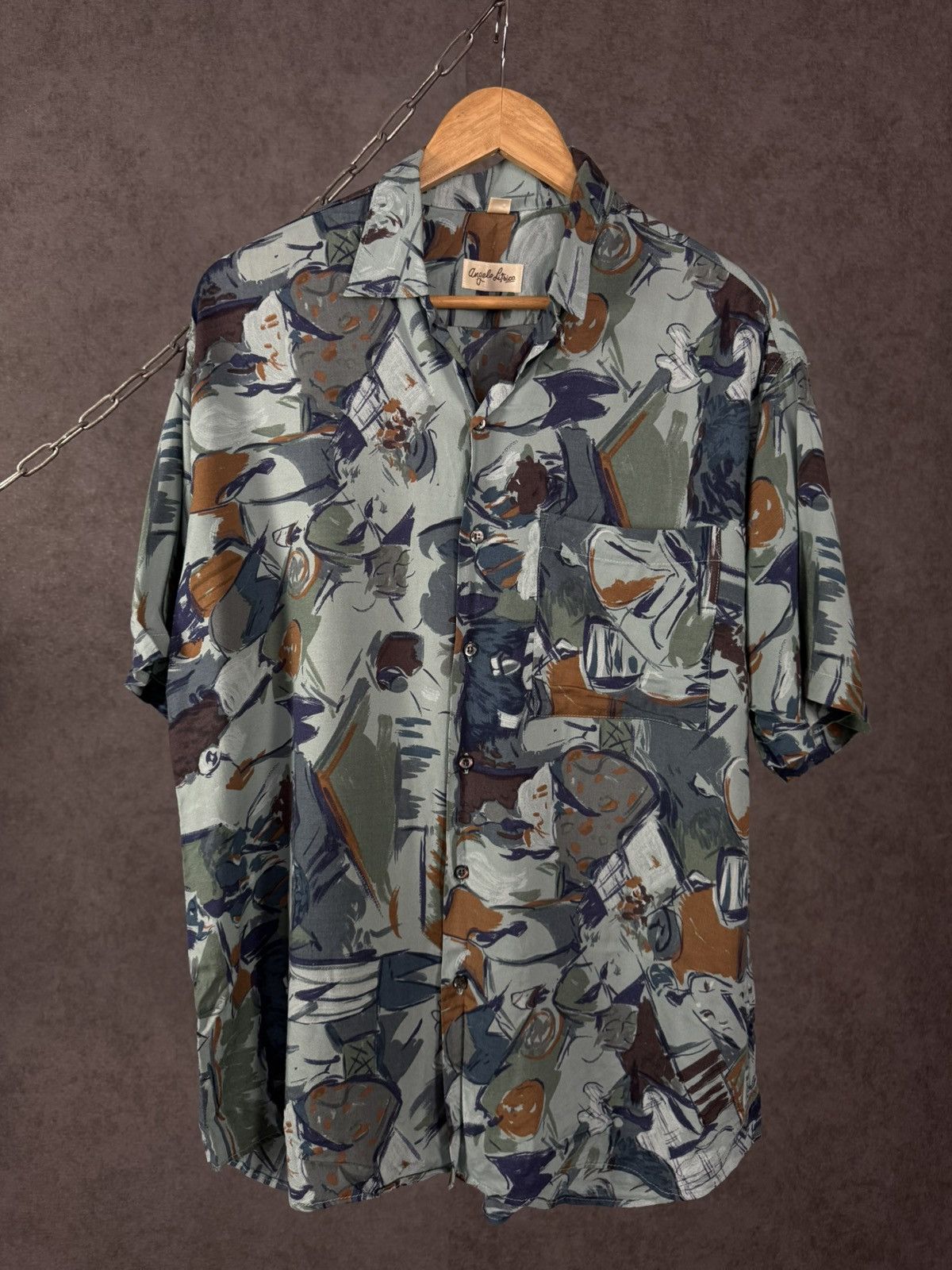 Vintage Art crazy hawaiian vintage shirt Size US XL / EU 56 / 4 - 4 Thumbnail