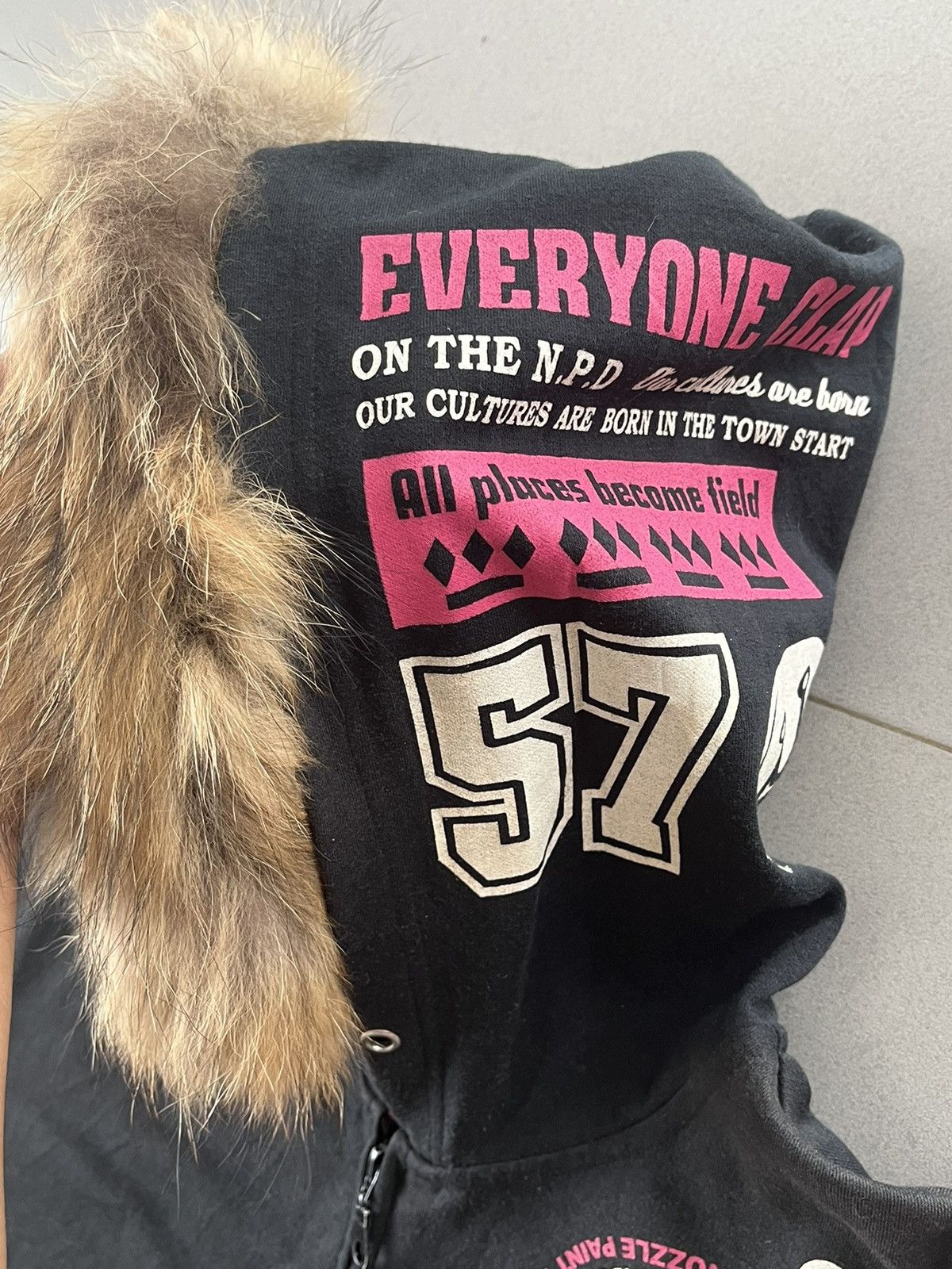 If Six Was Nine × Japanese Brand × Le Grande Bleu (L.G.B.) JAPANESE O.S.B TRIBAL FUR ZIP HOODIE GOTHIC PUNK STYLE Size US XL / EU 56 / 4 - 4 Thumbnail