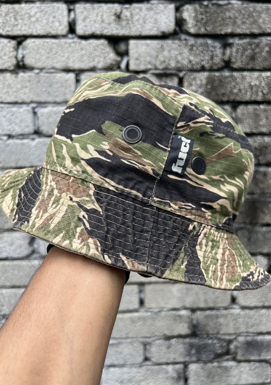 FUCT × Vintage Fuct 90s Reversible Bucket Hat Tiger Stripe (RARE) Size ONE SIZE - 1 Thumbnail