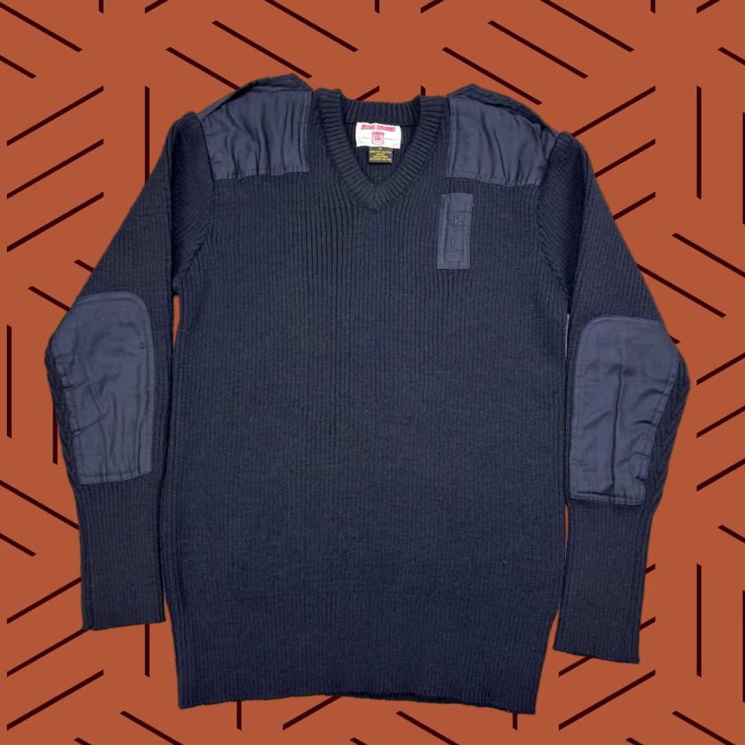 Commando MEYERS UNIFORMS NYC COMMANDO SWEATER NAVY BLUE HEAVYWEIGHT KNIT POLY SILK XL Size US XL / EU 56 / 4 - 1 Thumbnail