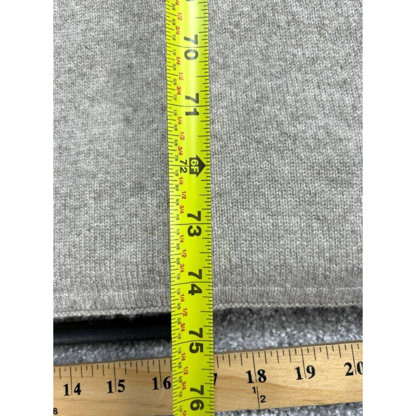 Everlane Everlane Scarf Beige Cashmere Knit Womens One Size Rectangle Scarf Winter Womens Size ONE SIZE - 7 Thumbnail