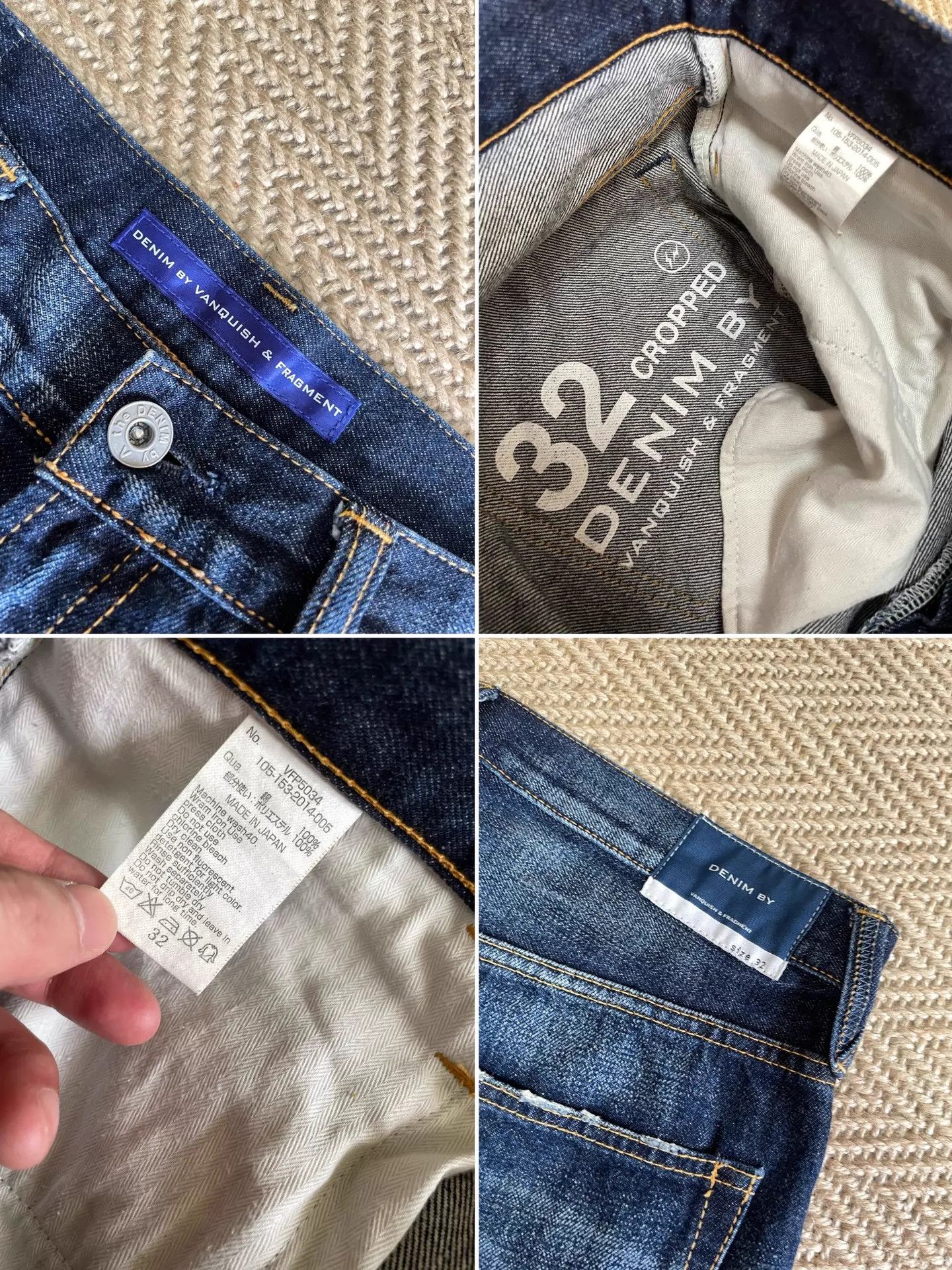 Fragment Design FRAGMENT x VANQUISH 9 Jeans Yellow Wash Distress Splatter Size US 32 / EU 48 - 9 Thumbnail