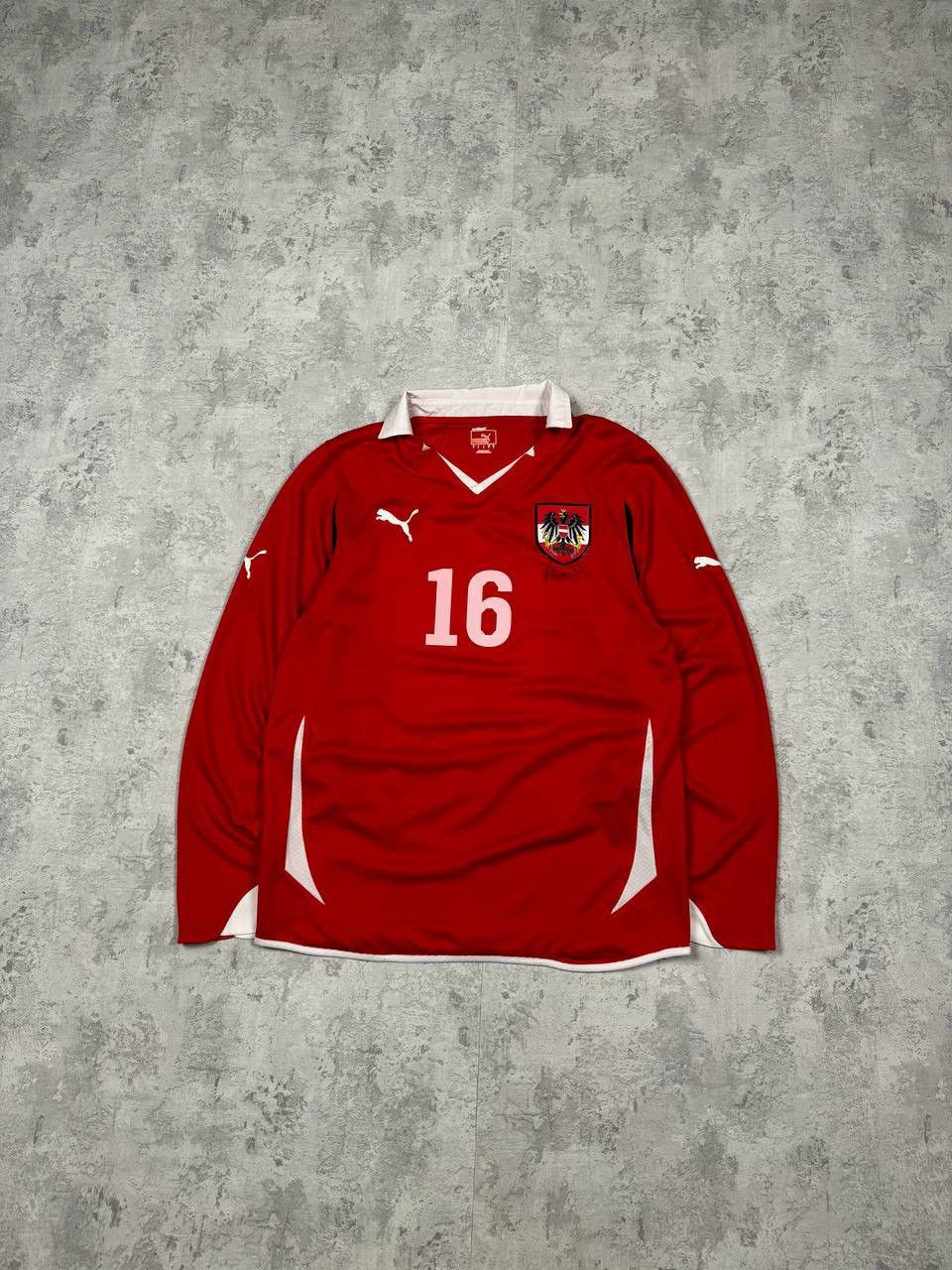 image of Puma Jersey Team Austria Scharner 16 Player Signature in Red, Men's (Size Large)
