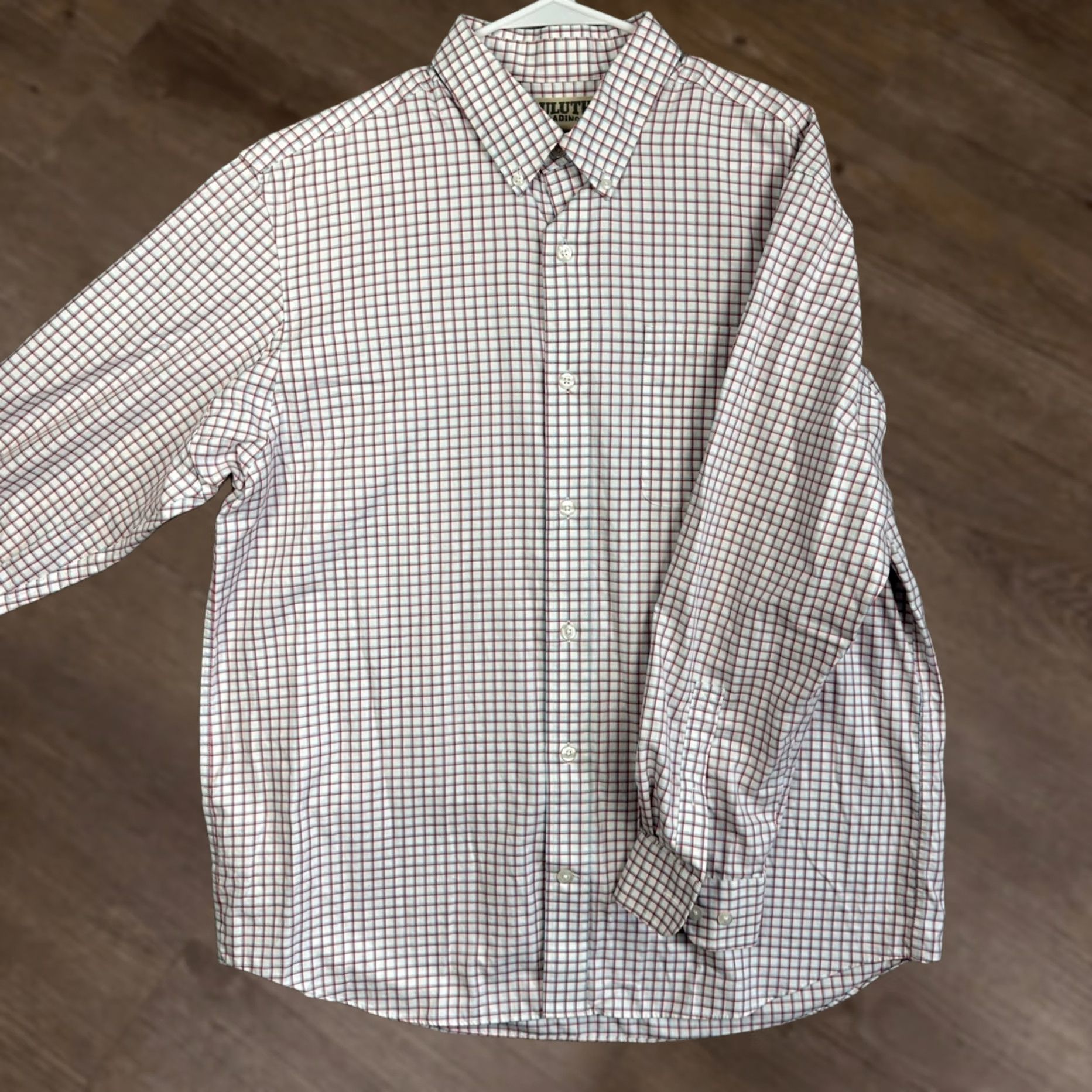 Duluth Trading Company Duluth Trading Co Shirt Mens L Red Blue Button Down Check Long Sleeve EUC Size US L / EU 52-54 / 3 - 1 Thumbnail