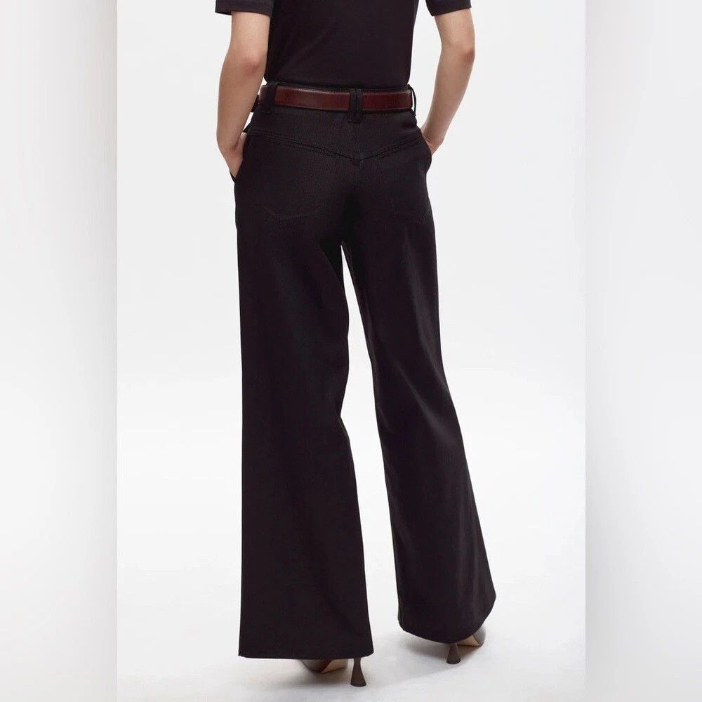 Kotn Kotn Black Flared Radio Trouser Size 28" / US 6 / IT 42 - 3 Thumbnail