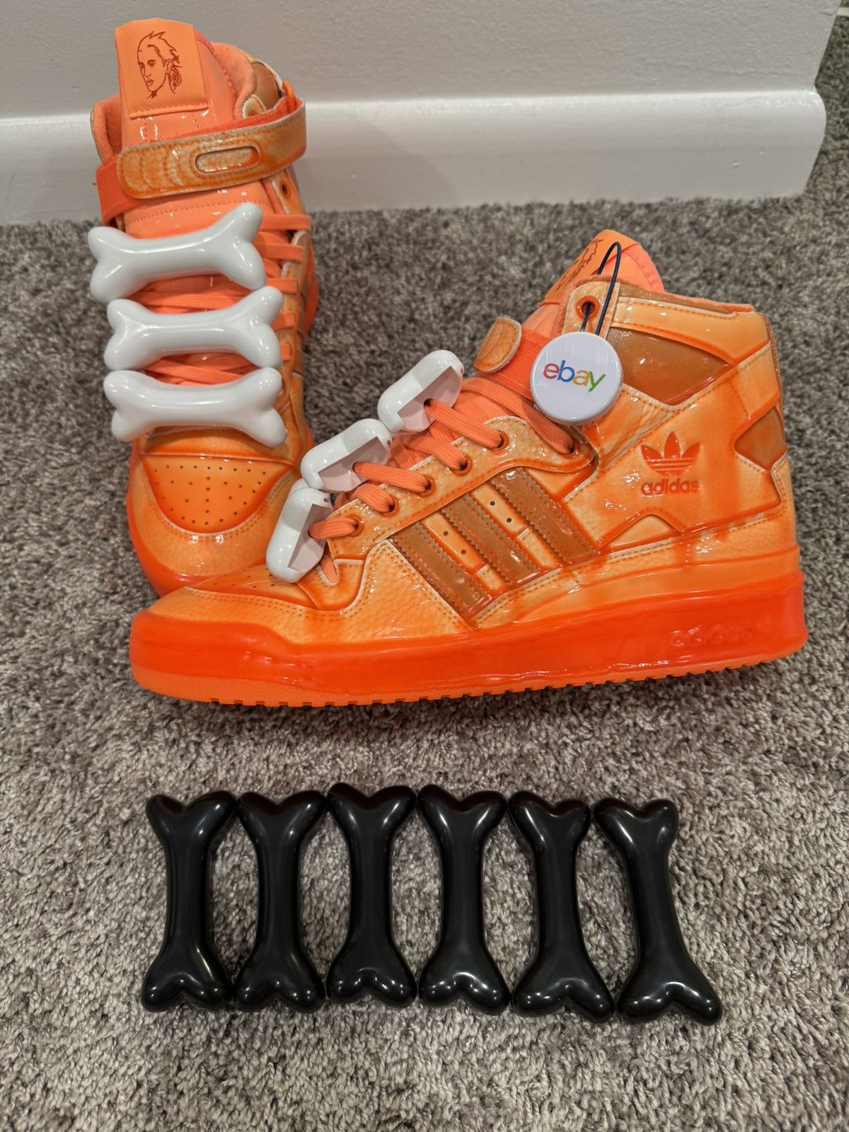 Jeremy Scott 2 sets of Adidas Jeremy Scott Bones Size ONE SIZE - 6 Thumbnail