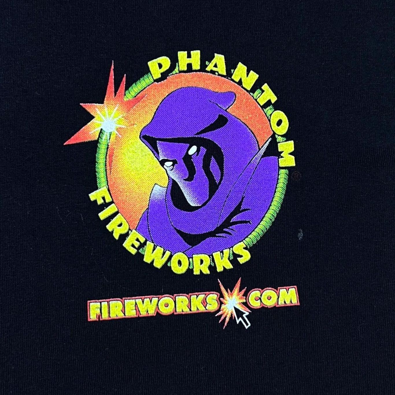 Vintage Vintage Tennessee River "Phantom Fireworks" Logo Graphic Black T-Shirt Large Mens Short Sleeve Cotton Shirt Size US L / EU 52-54 / 3 - 3 Thumbnail