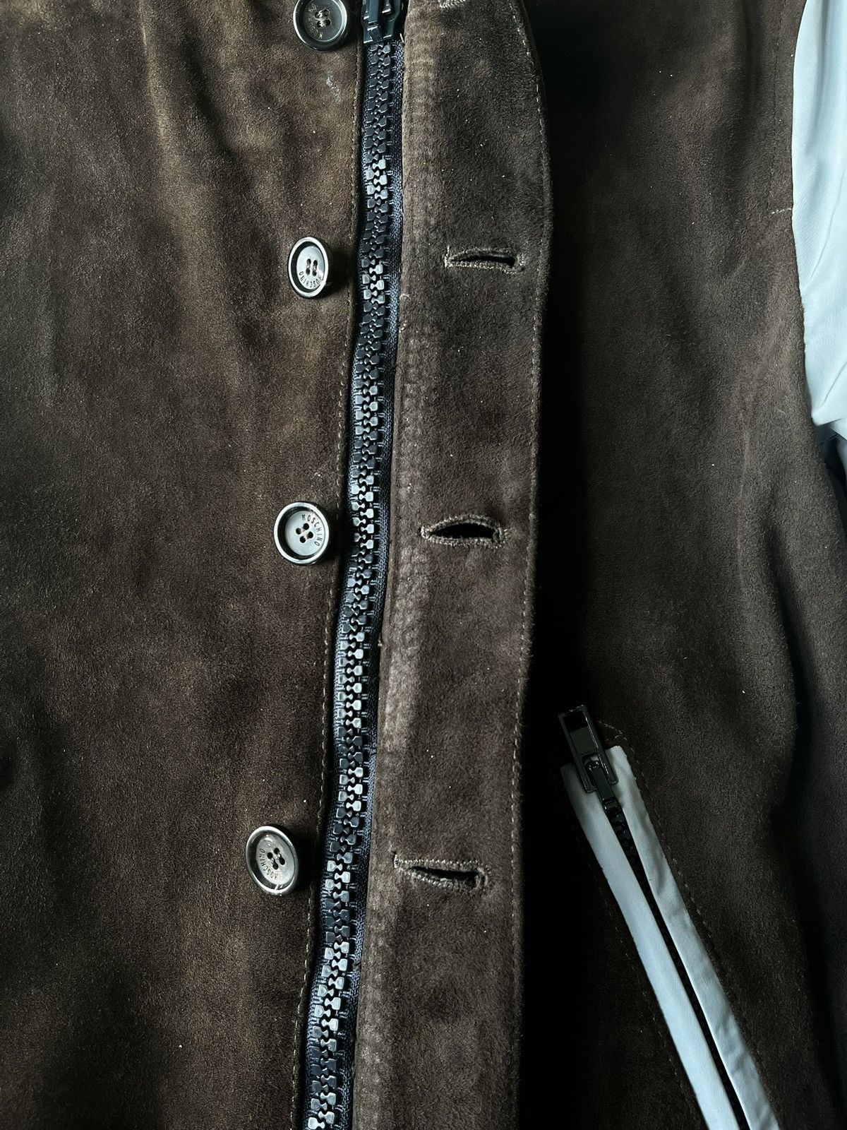 Moschino Moschino Suede Leather Varsity Bomber Jacket Made In Italy Size US S / EU 44-46 / 1 - 8 Thumbnail