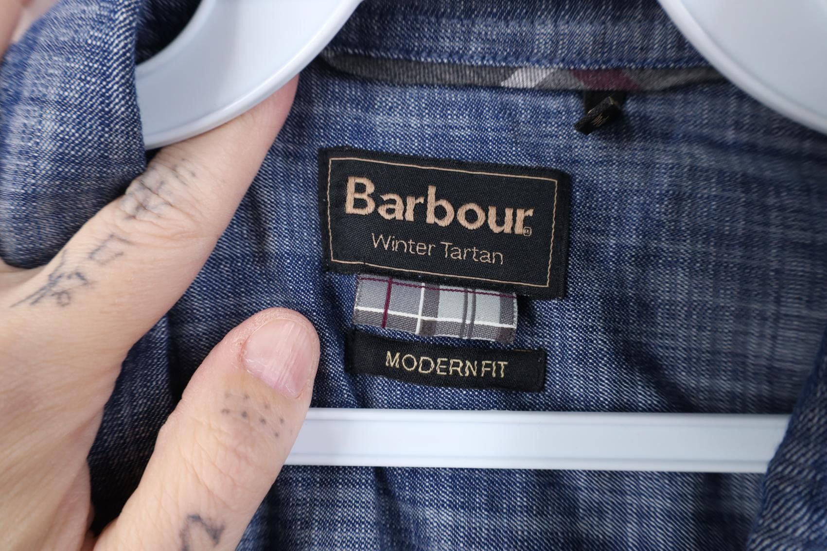 Barbour Barbour Winter Tartan Chambray Collared Button Shirt Blue Size M / US 6-8 / IT 42-44 - 10 Thumbnail
