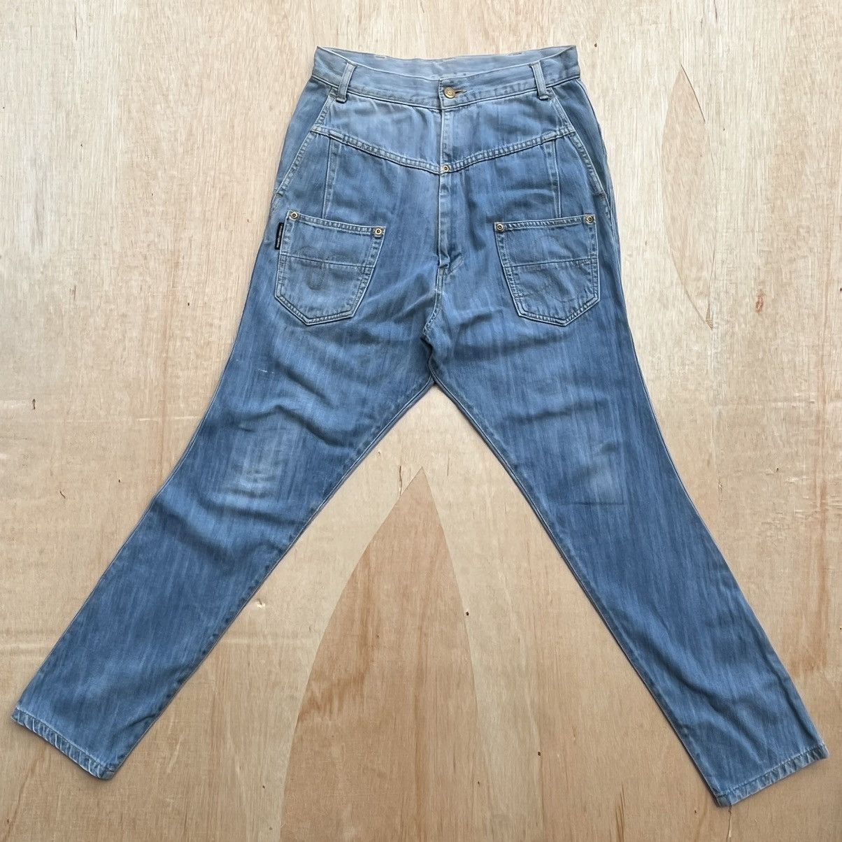 Issey Miyake MERCIBEAUCOUP DROP CROTCH JAPANESE BRAND VINTAGE DENIM Size US 30 / EU 46 - 3 Thumbnail