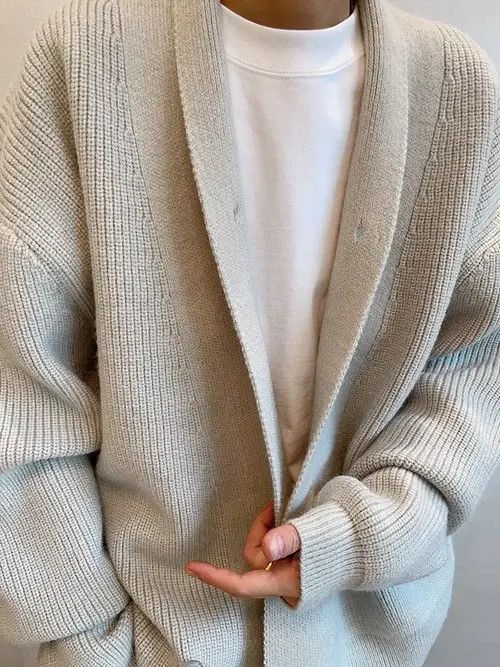 VIBE Cleanfit retro fashion shawl wrap knit cardigan knitwear Size US L / EU 52-54 / 3 - 2 Thumbnail