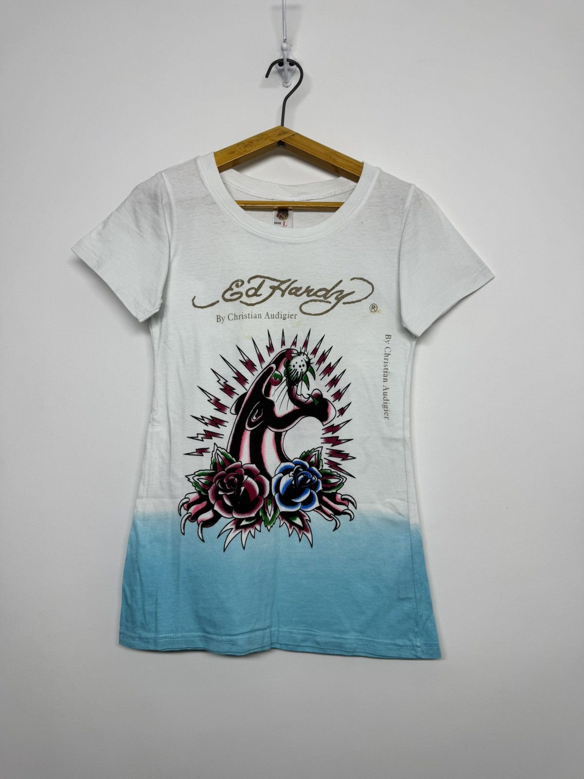 Ed Hardy Vintage Ed Hardy by Christian Audigier T-Shirt Size L / US 10 / IT 46 - 1 Thumbnail