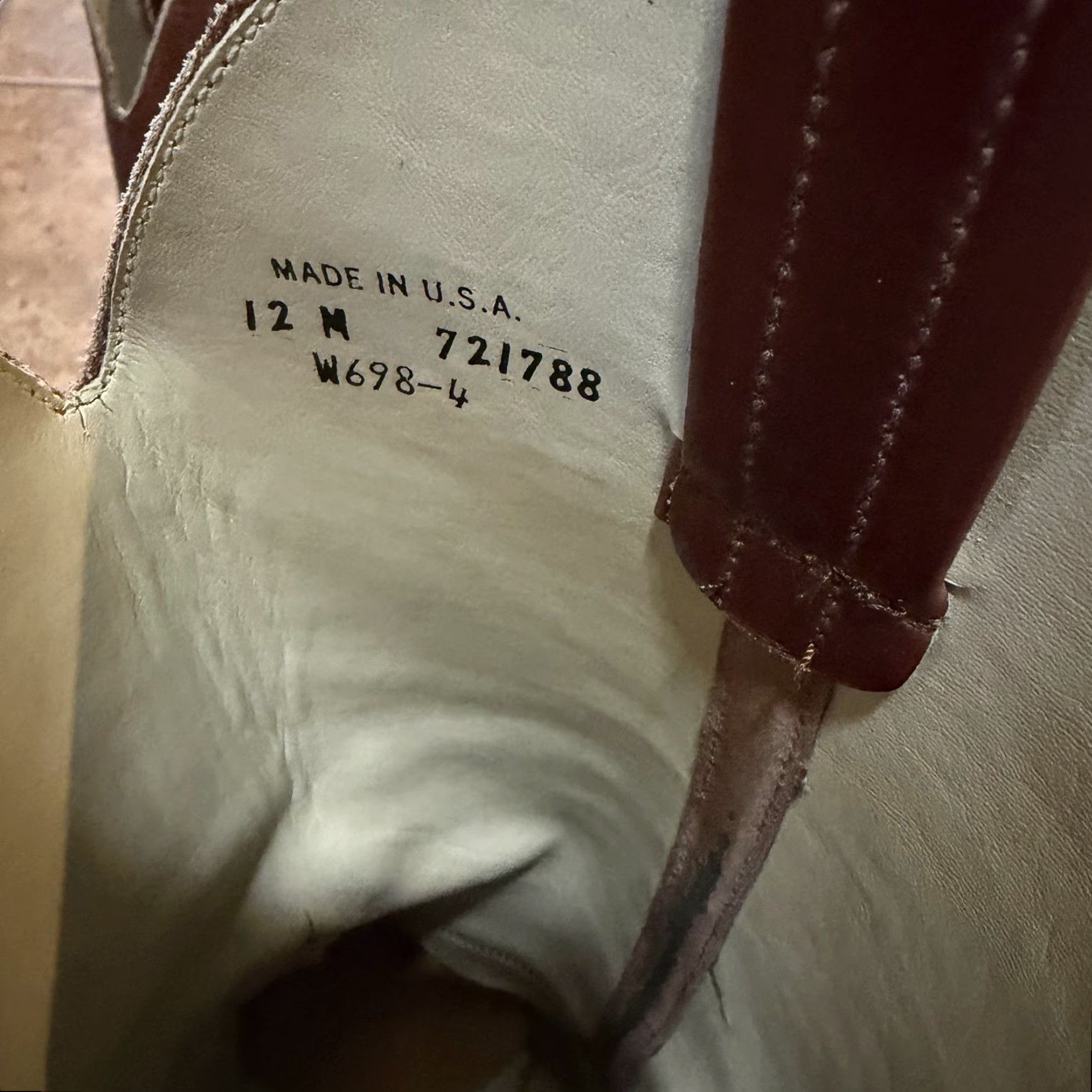 Vintage VINTAGE Dexter Campus Western Boots Mens 12 M USA MADE Brown Leather Cowboy Boots Distressed? No, Excellent Condition Size US 12 / EU 45 - 7 Thumbnail