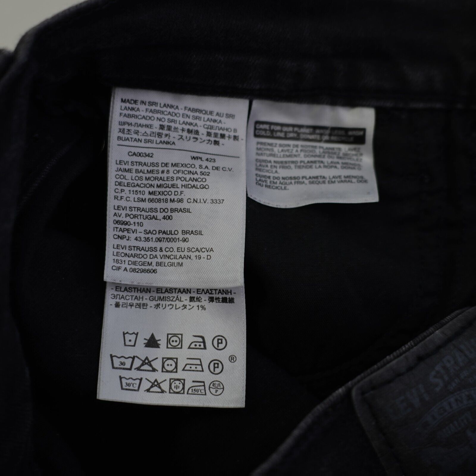 Levi's Levi's 710 Super Skinny Black Denim Women's Jeans 24 Low Ris Size 24" / US 00 / IT 34 - 7 Thumbnail