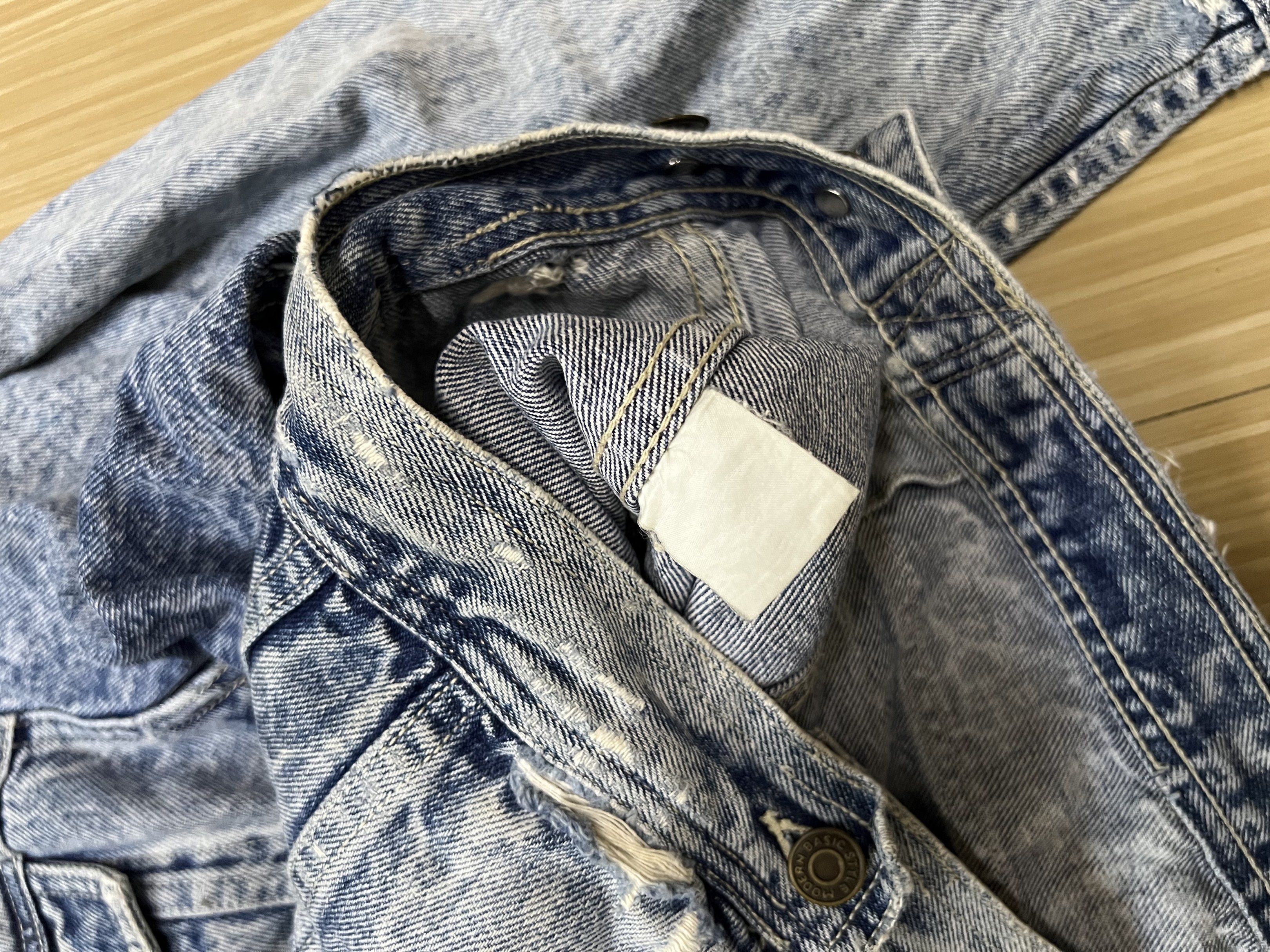 Vintage Johnson Acid Wash Baggy Style Denim Jacket Size US XL / EU 56 / 4 - 9 Thumbnail