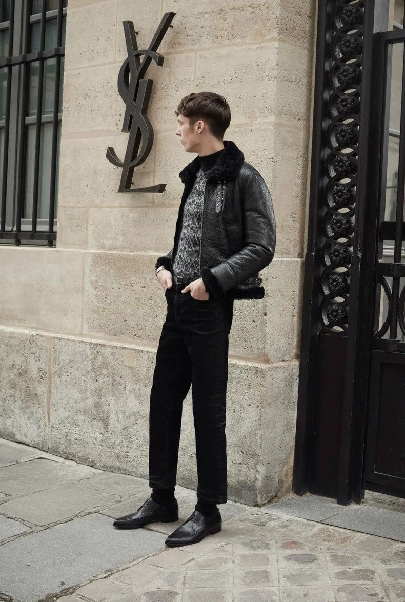 Saint Laurent Paris Saint Laurent Paris 20 FW runway black and white mohair kn Size US M / EU 48-50 / 2 - 7 Thumbnail