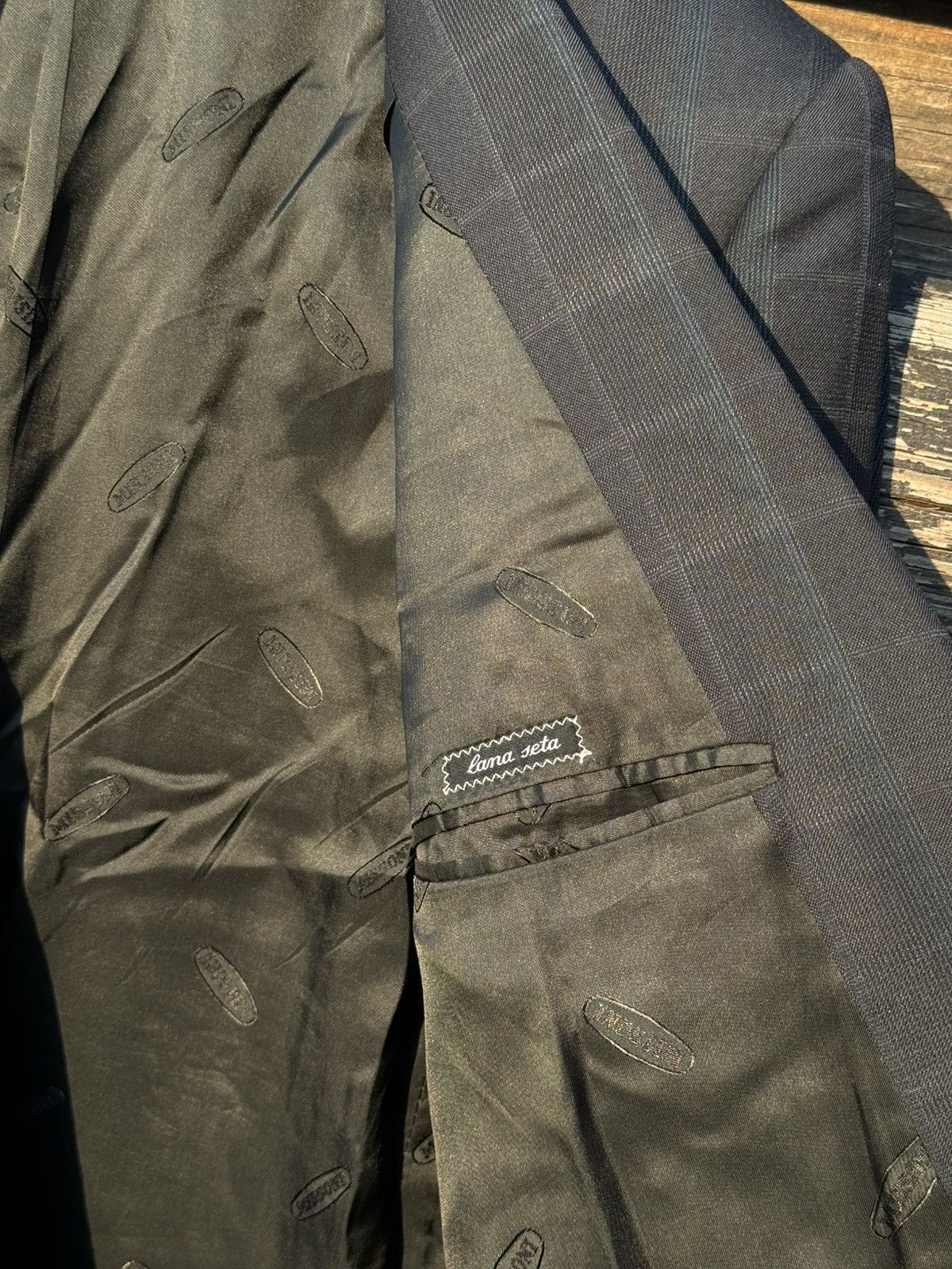 Missoni Missoni Uomo Gray Double Breasted Blazer Lin and wool Size 40R - 11 Thumbnail