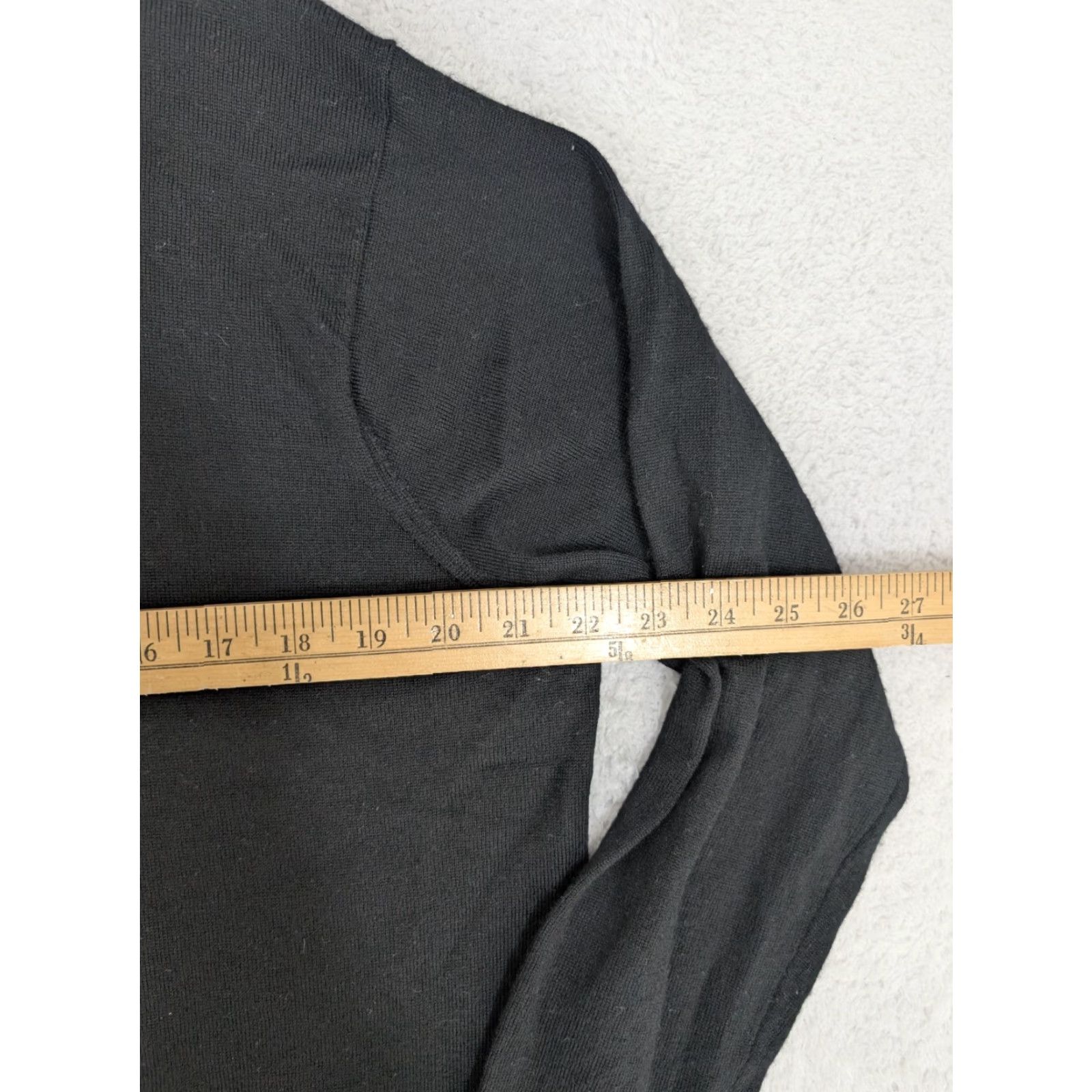 Peter Millar Peter Millar Sweater Black Crown Soft Merino-Silk Quarter Zip Mock Neck Long Sleeve 1/4 Zip Men L Reg Womens? Size US L / EU 52-54 / 3 - 7 Thumbnail
