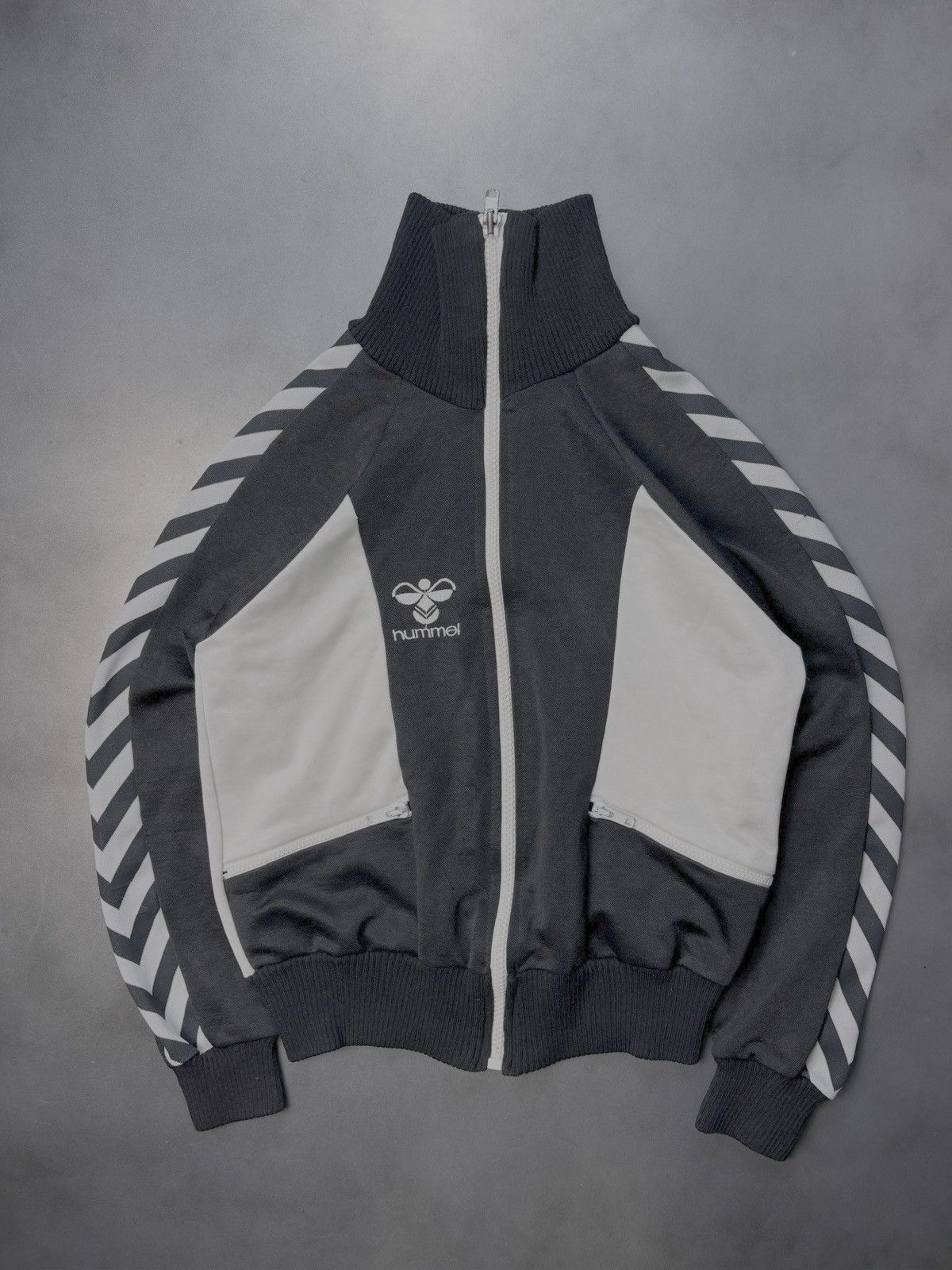 Hummel × Vintage Vintage Hummel Track Suit Top 1970s Denmark Jacket Sport Zip Size US XS / EU 42 / 0 - 14 Thumbnail
