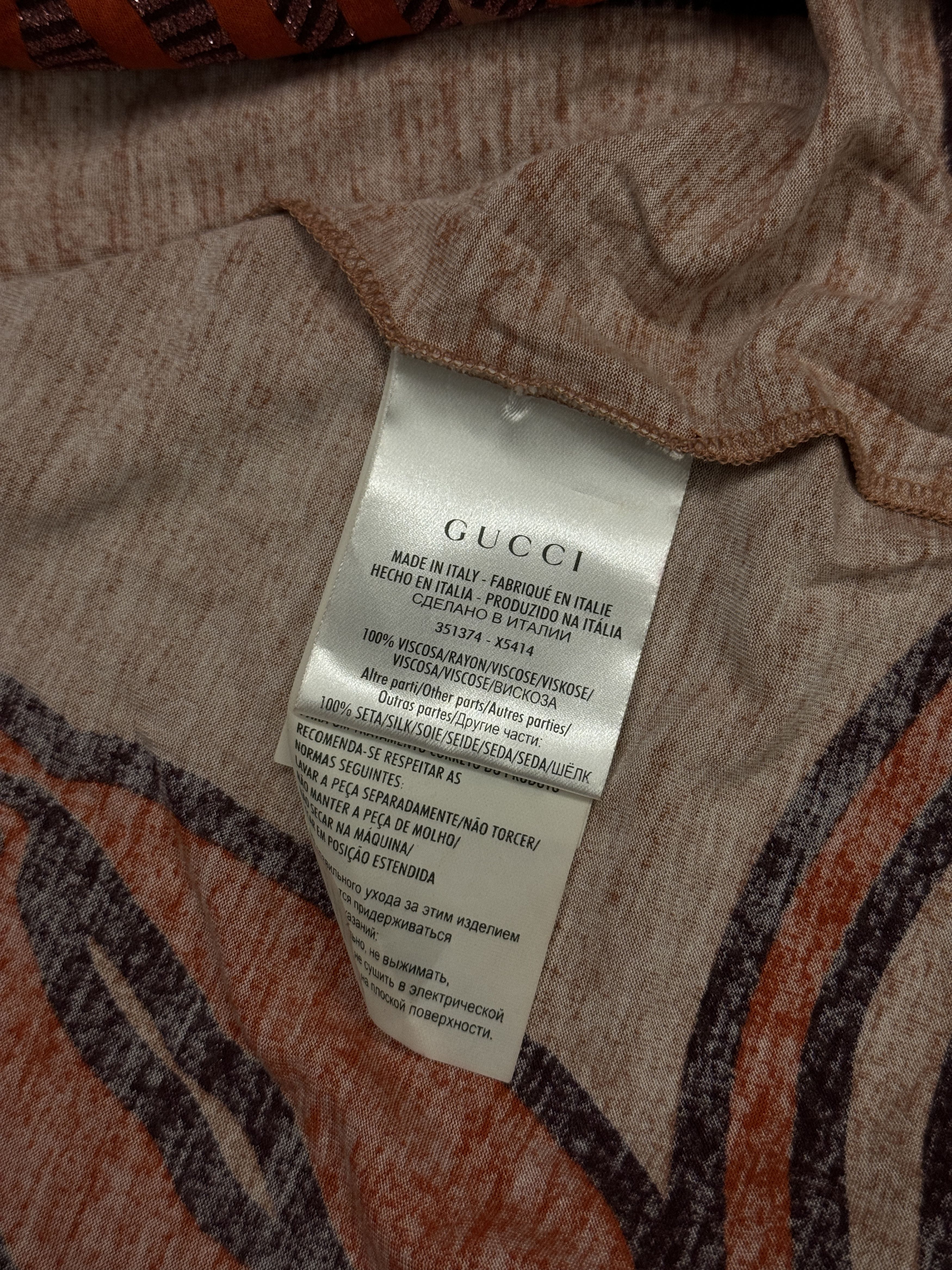 Gucci Gucci short sleeve silk-insert graphic tee Size S / US 4 / IT 40 - 7 Thumbnail