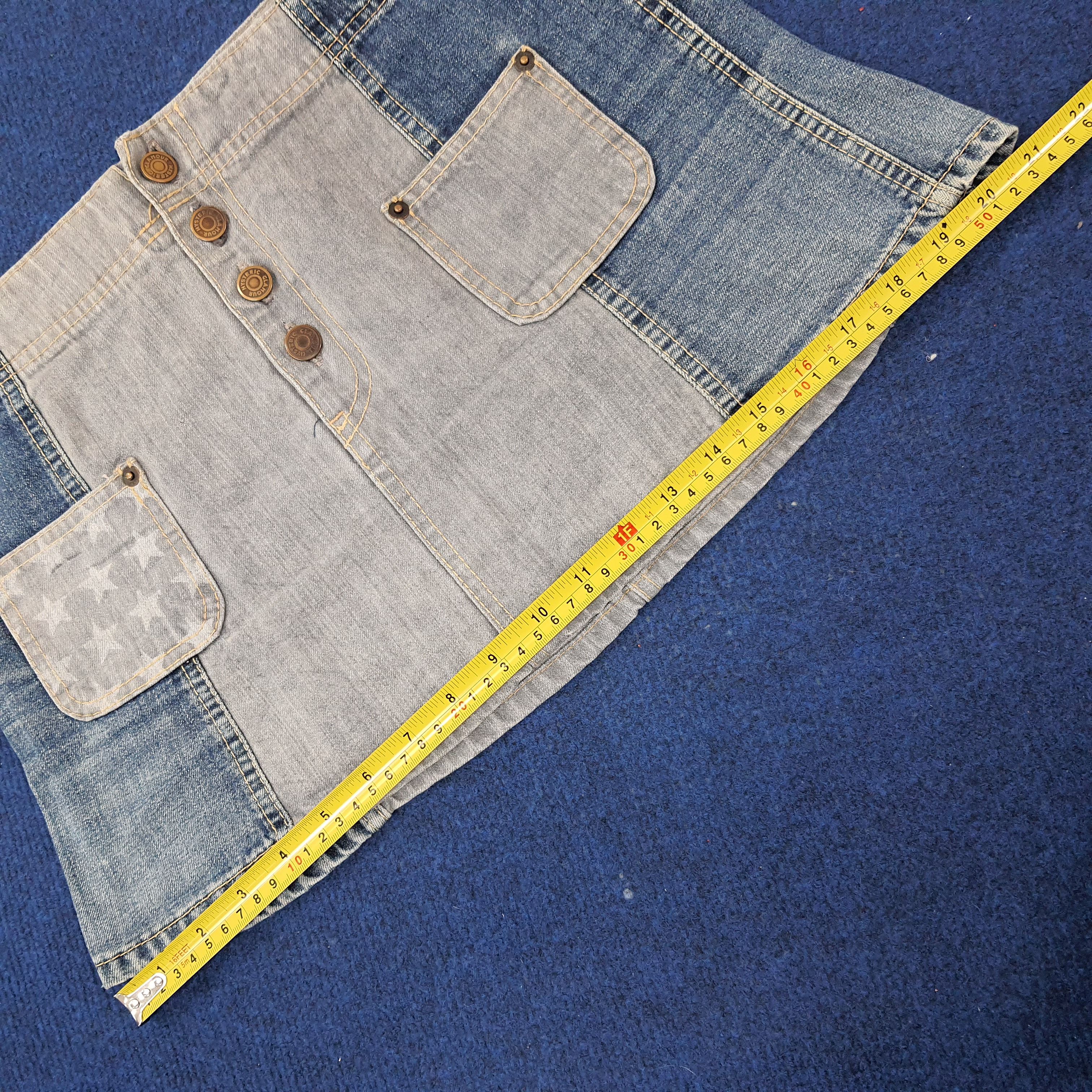 Hysteric Glamour Vintage Hysteric Glamour Japan Jeans Mini Skirt C235N1 Size 29" - 12 Thumbnail