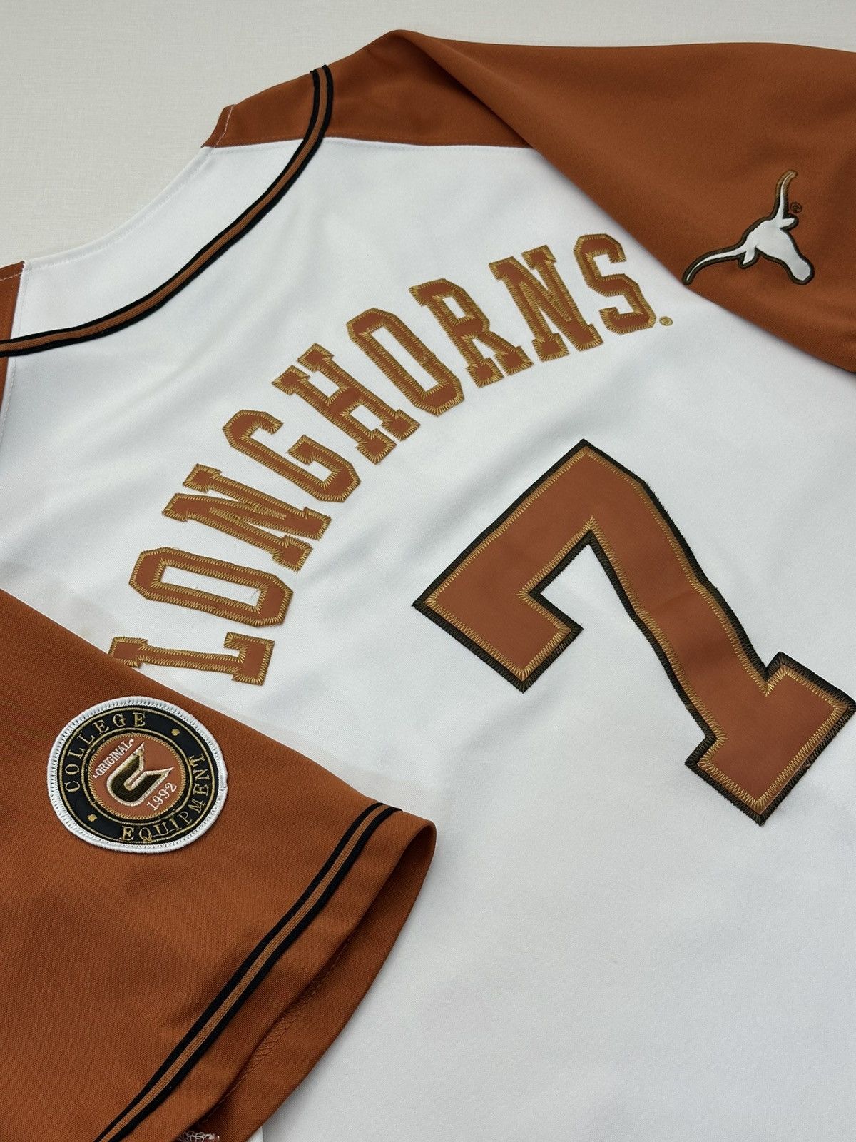 Colosseum Athletics Vintage 90s Colosseum Texas Longhorns Baseball Jersey #7 L Size US L / EU 52-54 / 3 - 14 Thumbnail