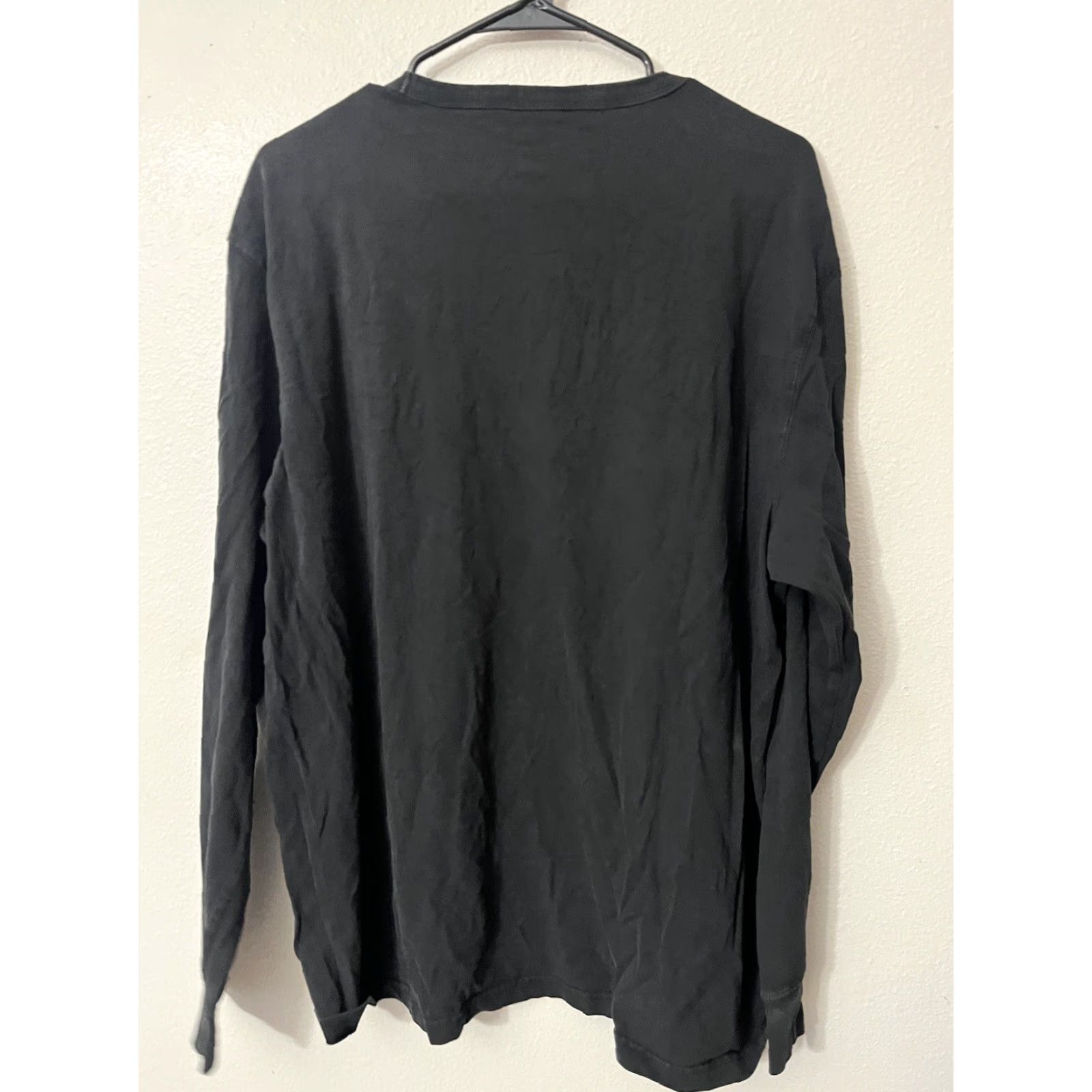 American Eagle Outfitters American Eagle Outfitters T-Shirt Men XL Black Graphic Logo Long Sleeve Crew Neck Cotton Blend Mens Size US XL / EU 56 / 4 - 3 Thumbnail