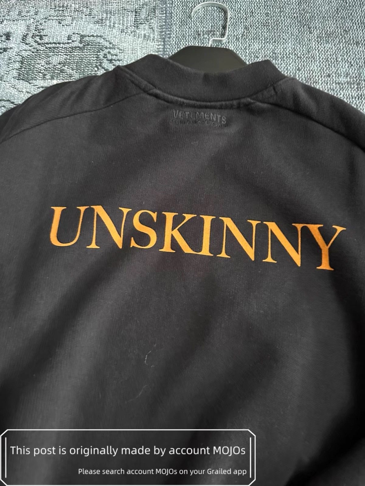 Vetements Sz S Vetements Unskinny Black Sweatshirt mojos1250410 Size US S / EU 44-46 / 1 - 2 Thumbnail