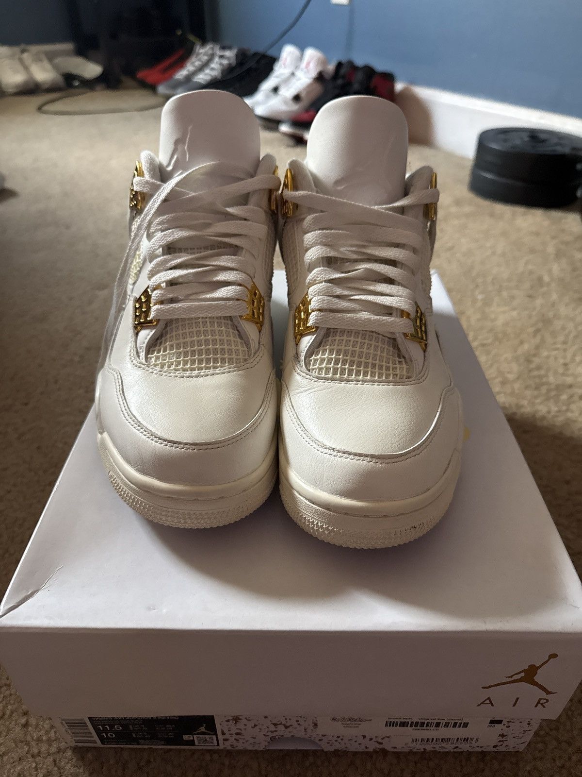 Jordan Brand W’s Jordan 4 Metallic Gold (2024) Size US 11.5 / IT 41.5 - 3 Thumbnail