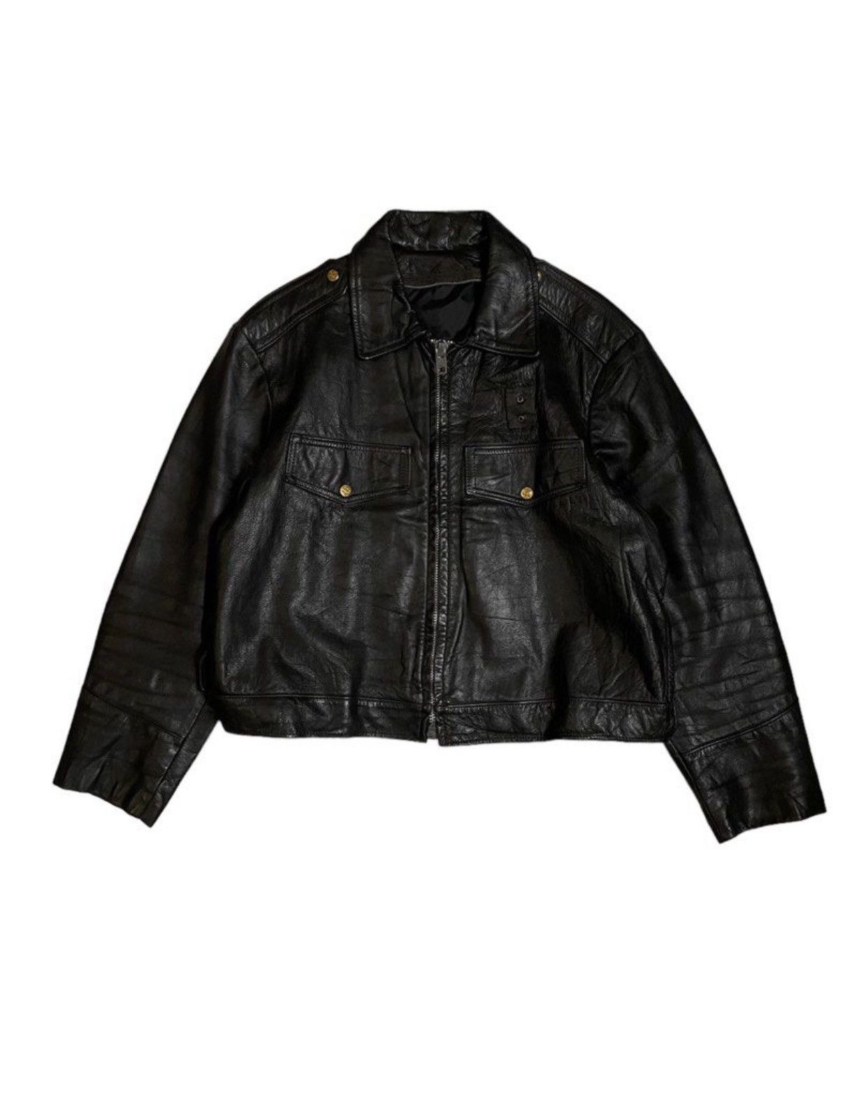 Japanese Brand Leather Jacket Vintage NYPD 60s Horsehide Leather Jacket Grailed