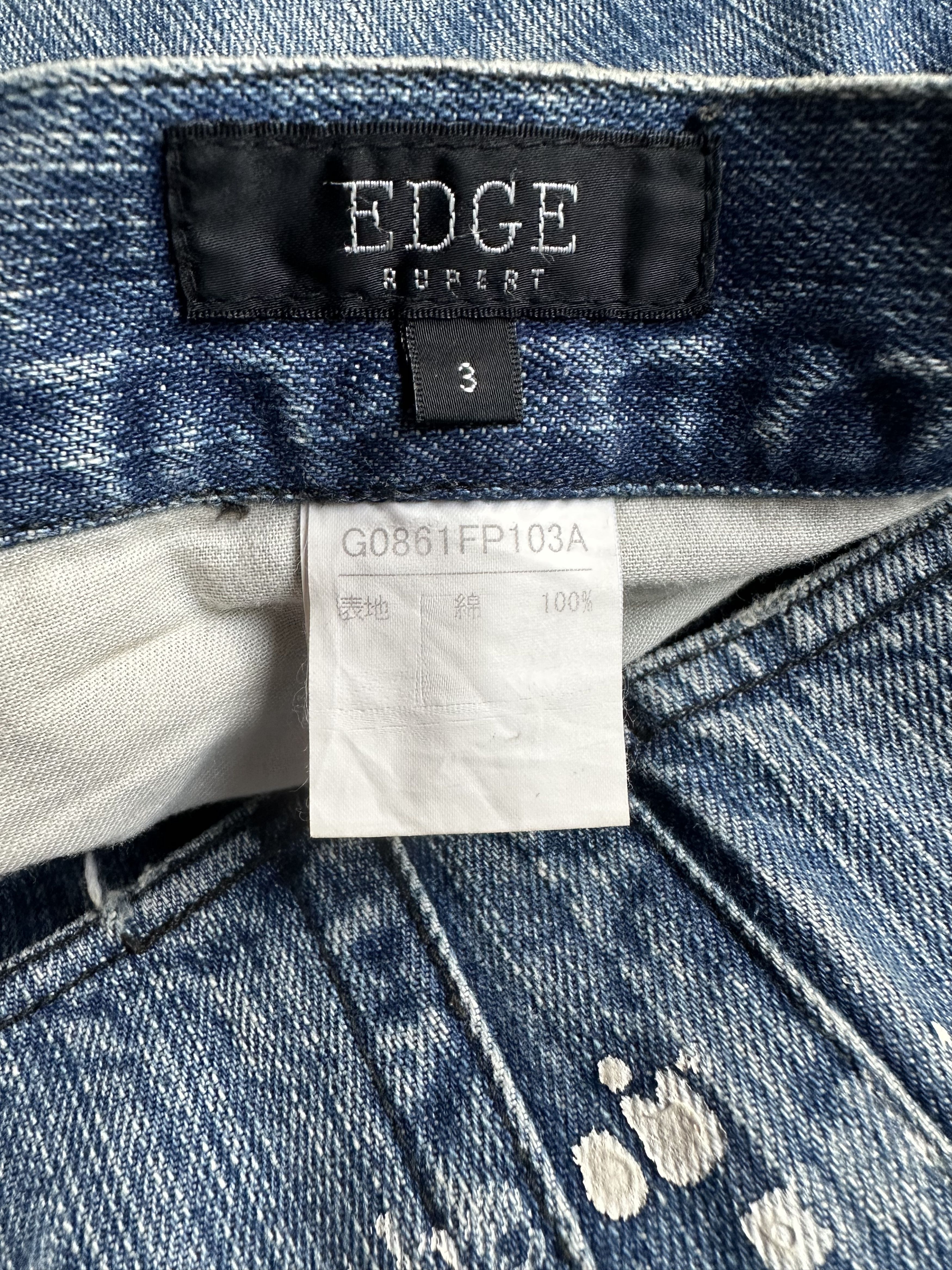 If Six Was Nine Differency by Rupert Edge Mud Paint Patchwork Denim Jeans Size US 30 / EU 46 - 20 Thumbnail