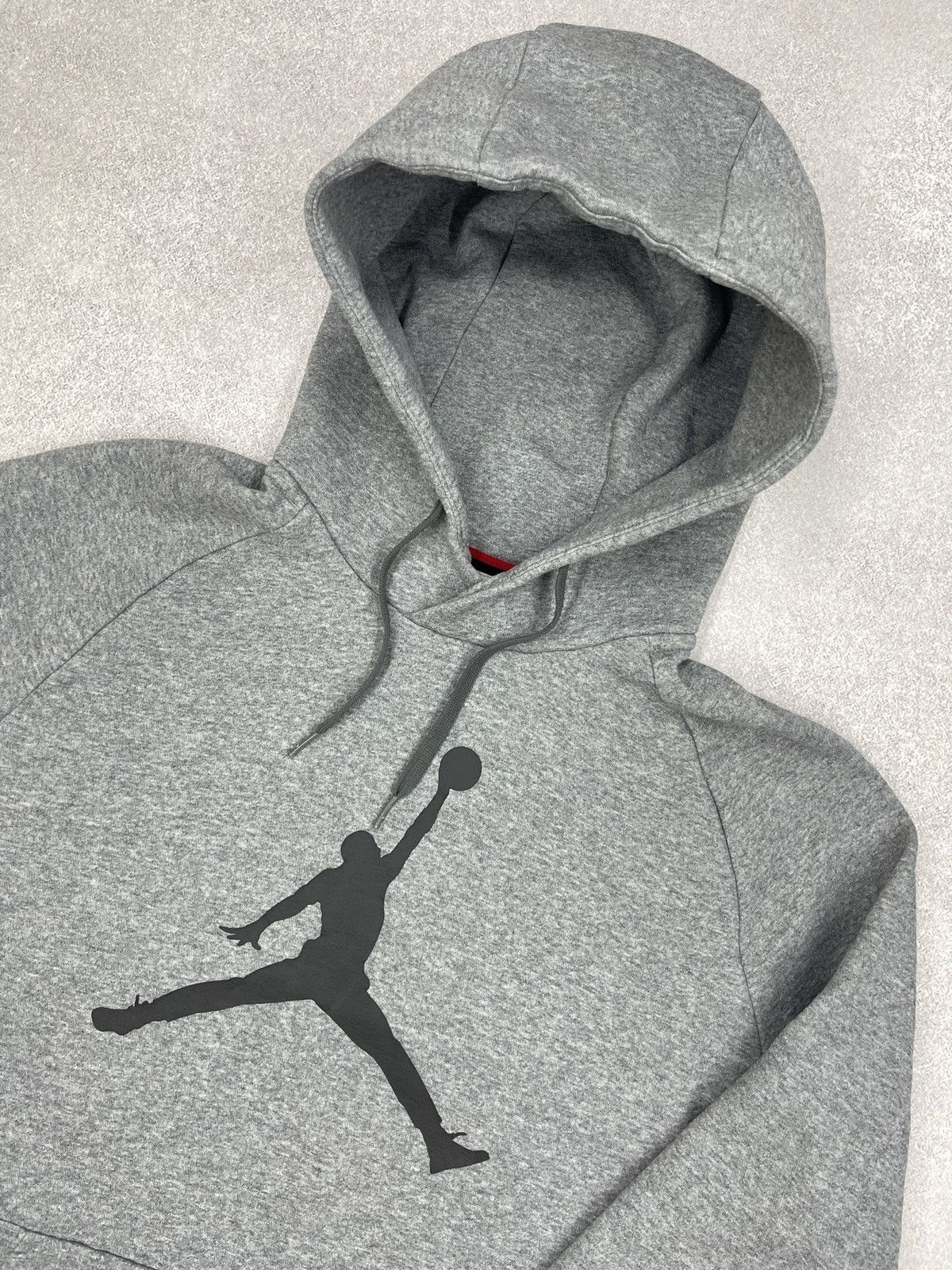 Jordan Brand Mens Nike Air Jordan Grey Hoodie Big Logo JumpMan Size XL Size US XL / EU 56 / 4 - 4 Thumbnail