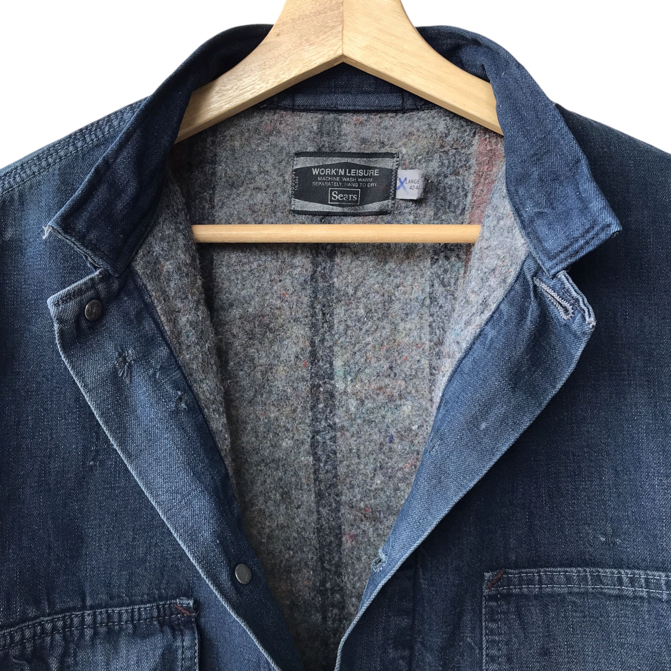 Sears × Vintage Sears Work’N Leisure Vintage 1970s Blanket Chore Jacket Size US L / EU 52-54 / 3 - 6 Thumbnail