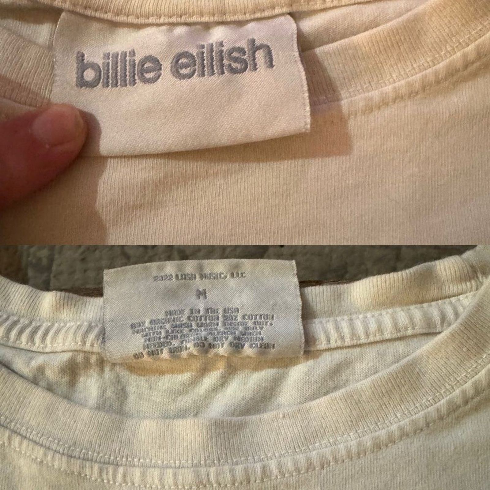Billie Eilish Billie Eilish Happier Than Ever The World Tour Tee Size M Size M / US 6-8 / IT 42-44 - 4 Thumbnail