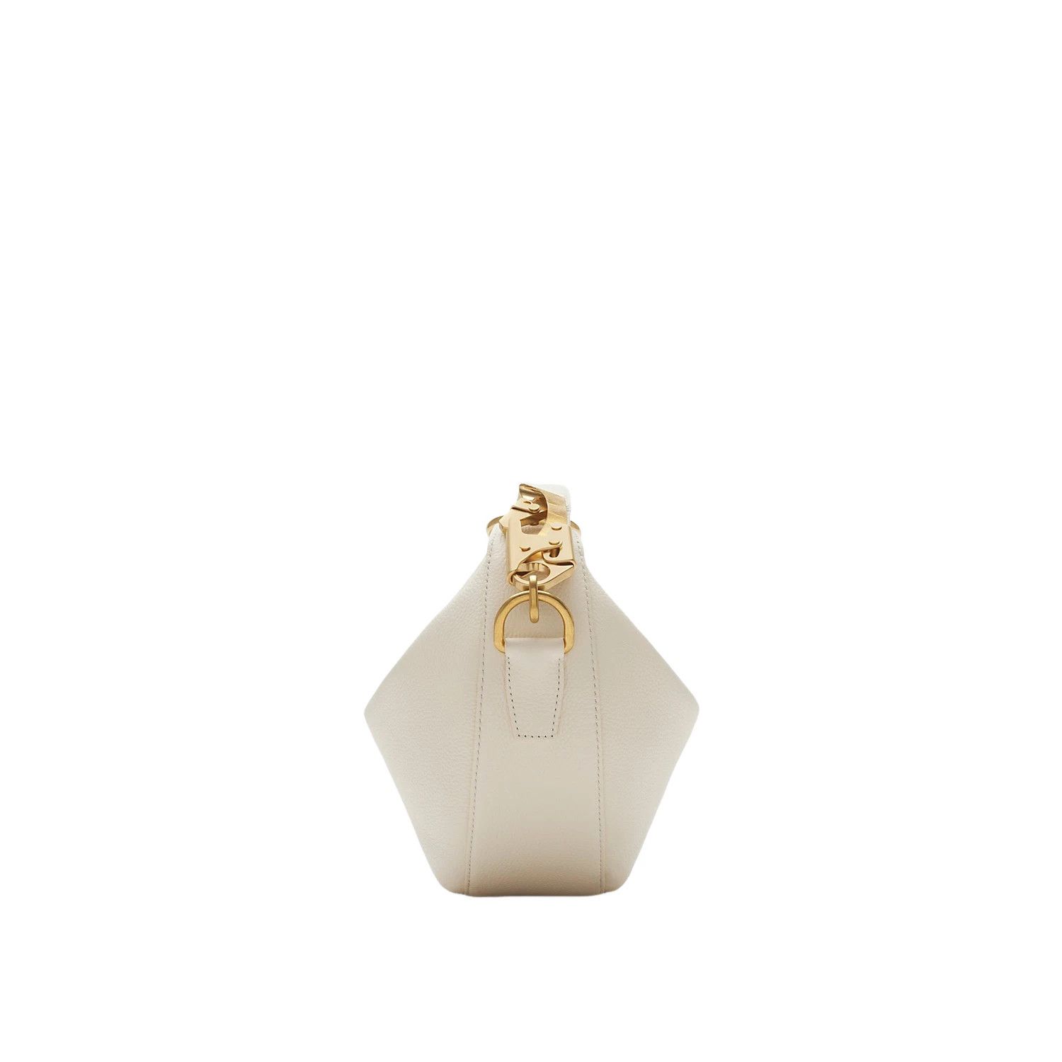 BURBERRY Knight Arc $1990 Soap Grainy Lthr Mini Bag