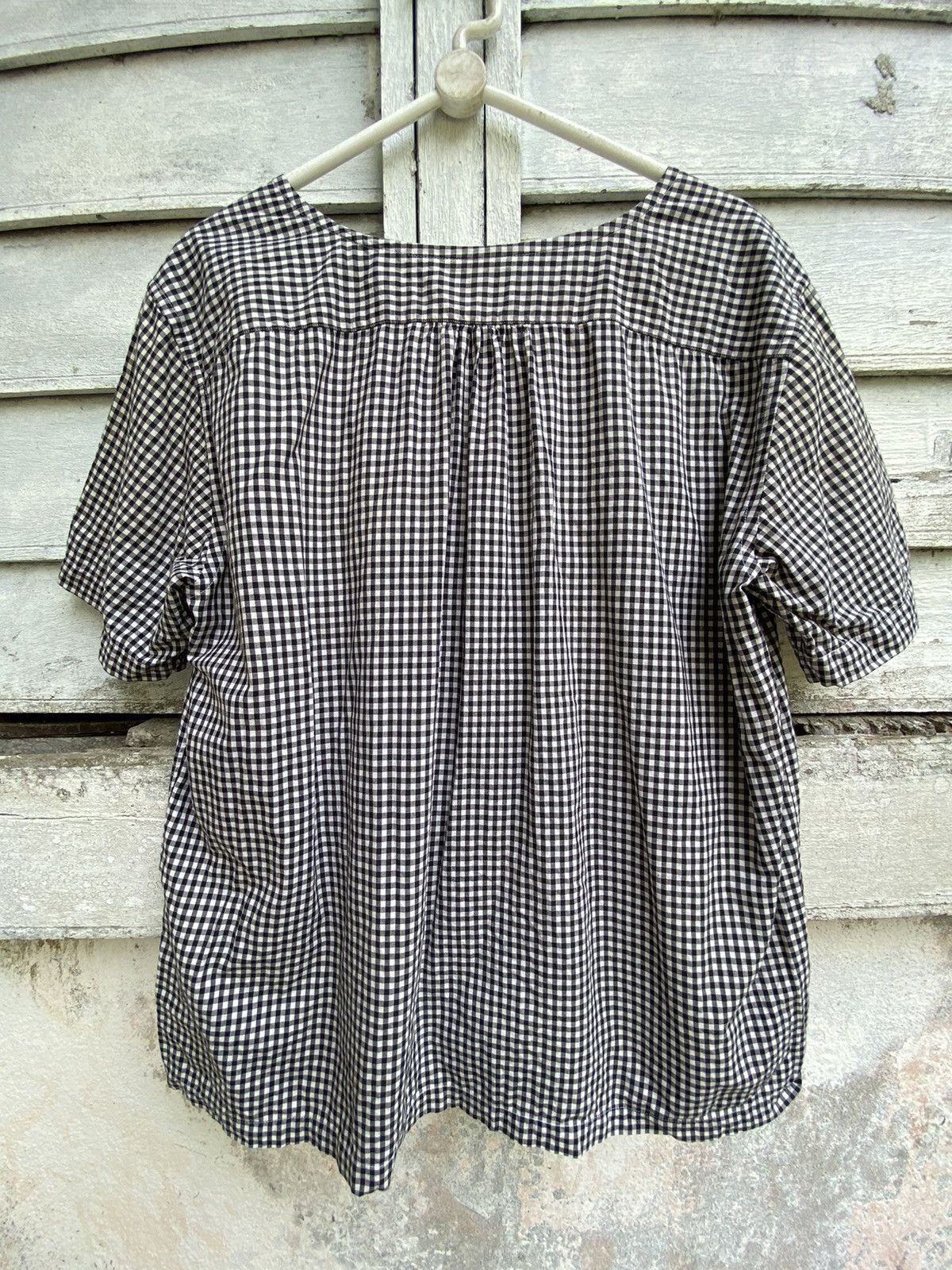Comme des Garcons × Rei Kawakubo Comme Des Garcon AD 2010 V Neck Plaid Shirt Size US M / EU 48-50 / 2 - 4 Thumbnail