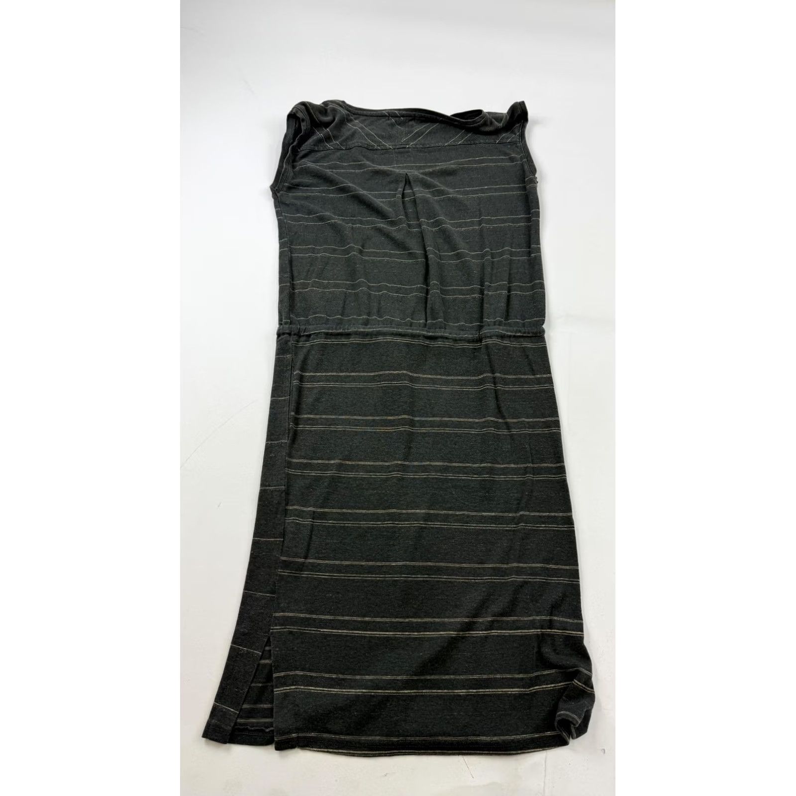 Prana prAna Dress Womens S Gray Striped Sleeveless Scoop Neck Midi Pockets Casual Size S / US 4 / IT 40 - 7 Thumbnail