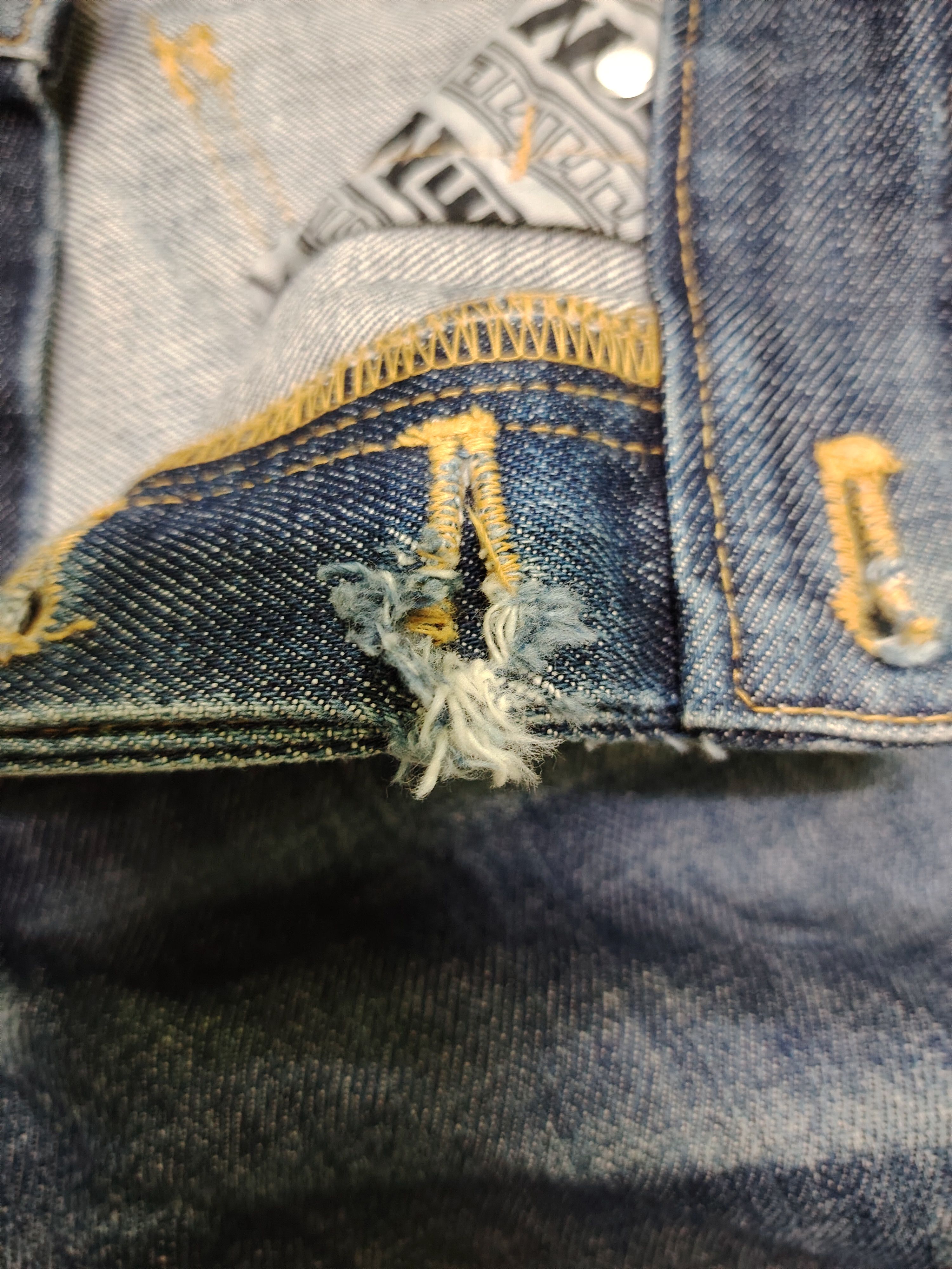 Japanese Brand Number Nine Archive Grunge Distressed Denim Jeans Size US 30 / EU 46 - 13 Thumbnail
