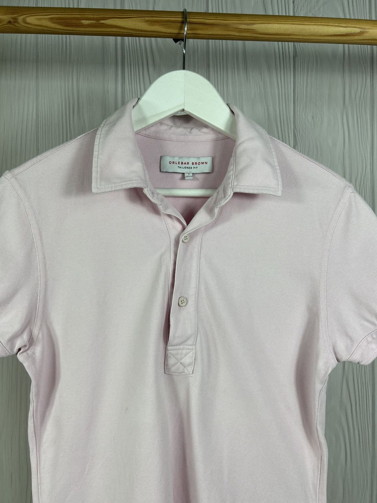 Orlebar Brown Orlebar Brown Tailored Fit Pink Polo Size S Size US S / EU 44-46 / 1 - 4 Thumbnail