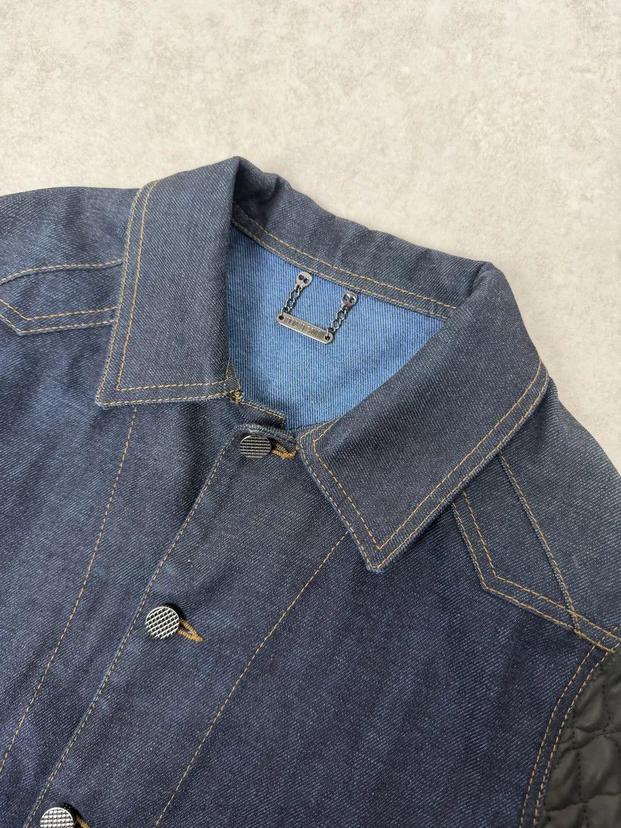 Roberto Cavalli 2010s Roberto Cavalli Brut Denim & Leather Premium Jacket Size US S / EU 44-46 / 1 - 9 Thumbnail