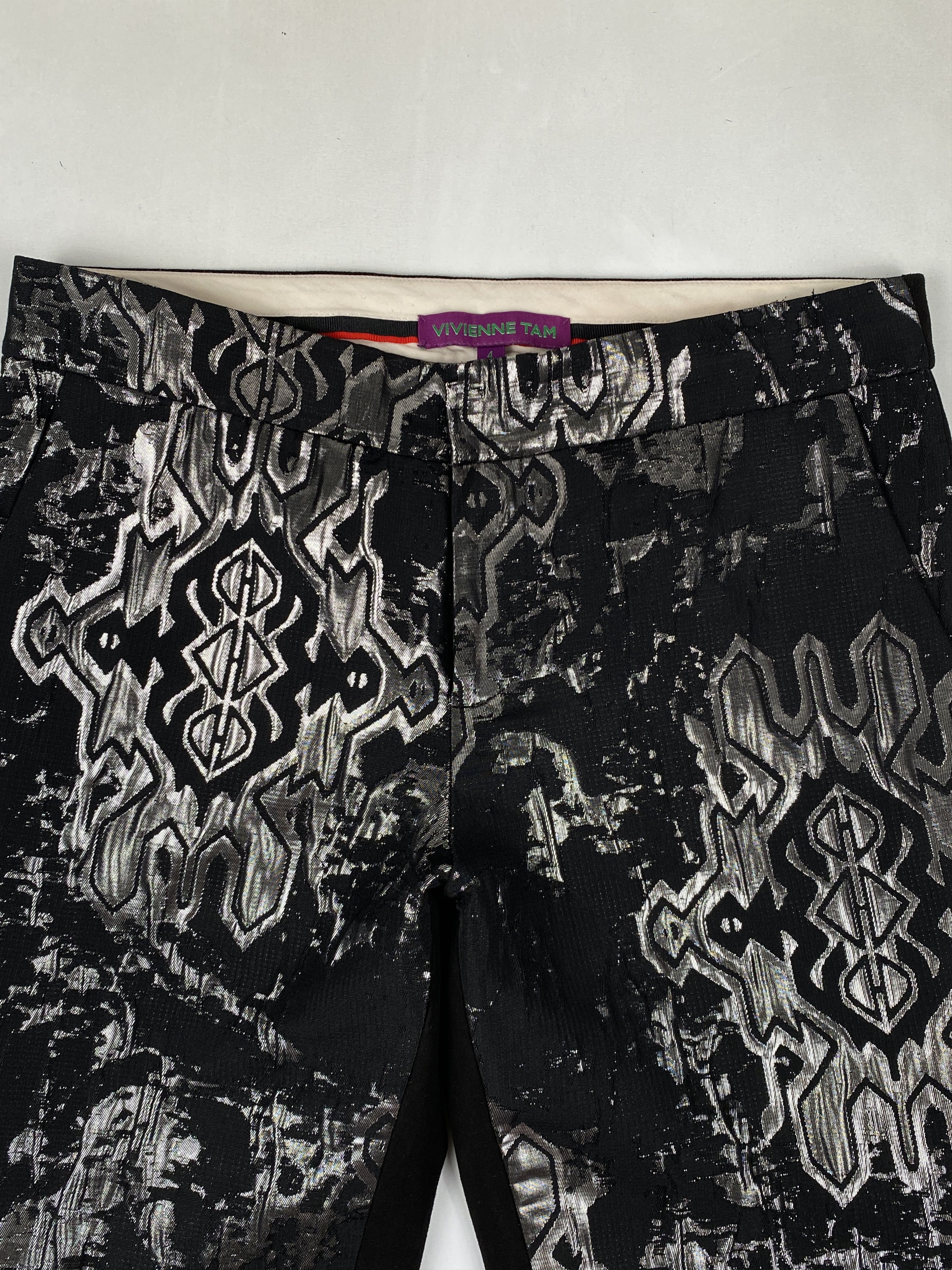 Vivienne Tam Black Bootcut Pants Size 30" / US 8 / IT 44 - 2 Thumbnail
