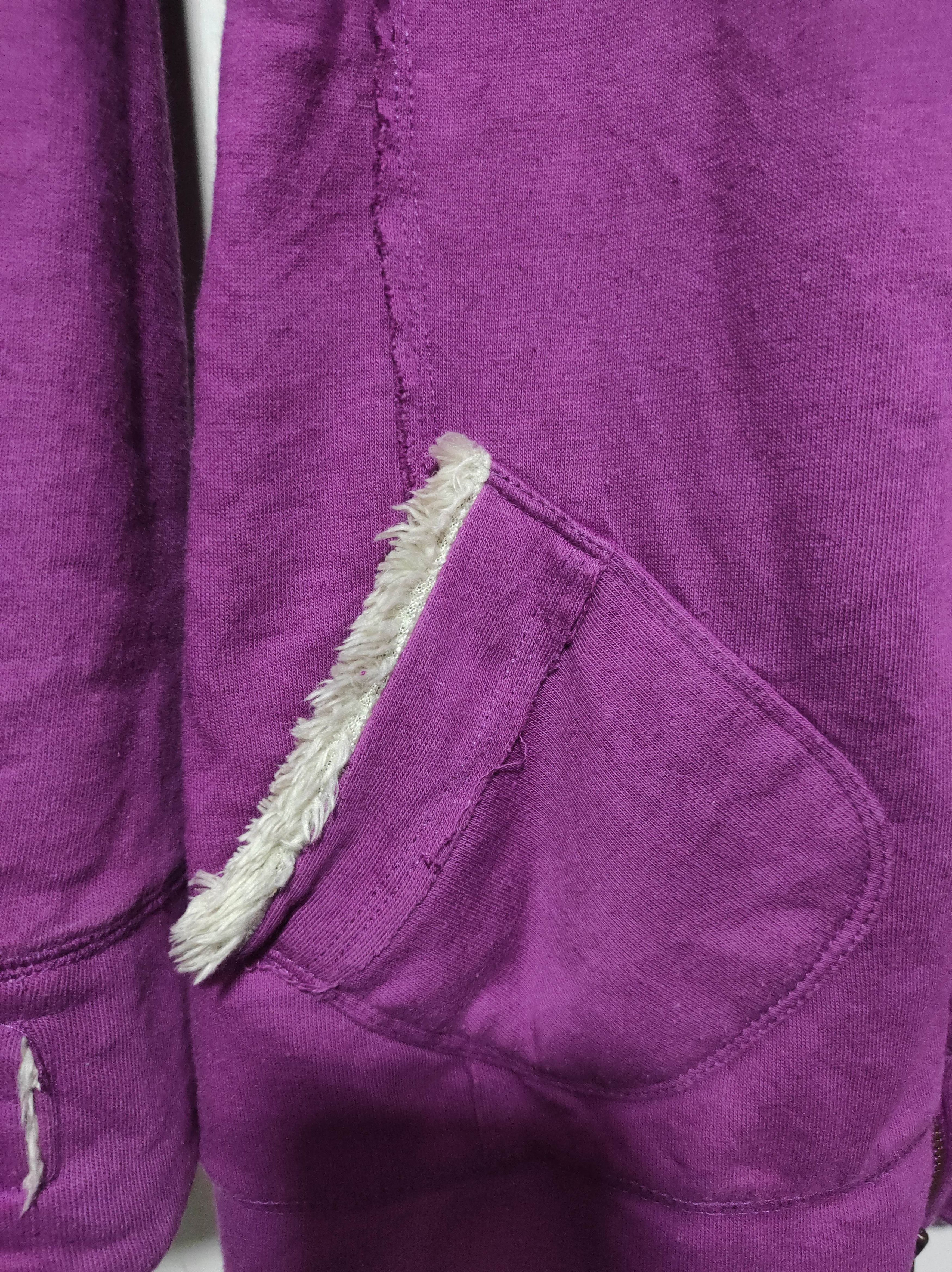 Japanese Brand Purple Sherpa Double Zipper Fur Hoodie lgb style Size M / US 6-8 / IT 42-44 - 9 Thumbnail