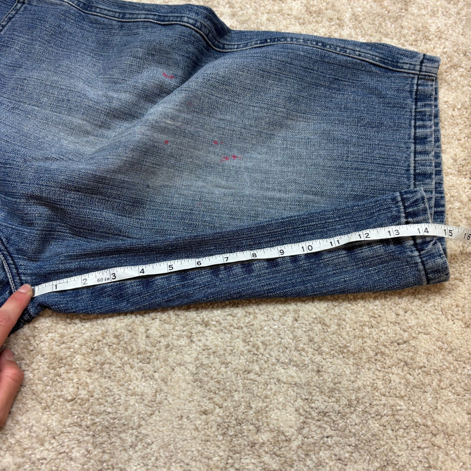 Southpole × Vintage Vintage Y2K Southpole Baggy 14.5" Jean Shorts Mens 36 Skater Size US 36 / EU 52 - 6 Thumbnail