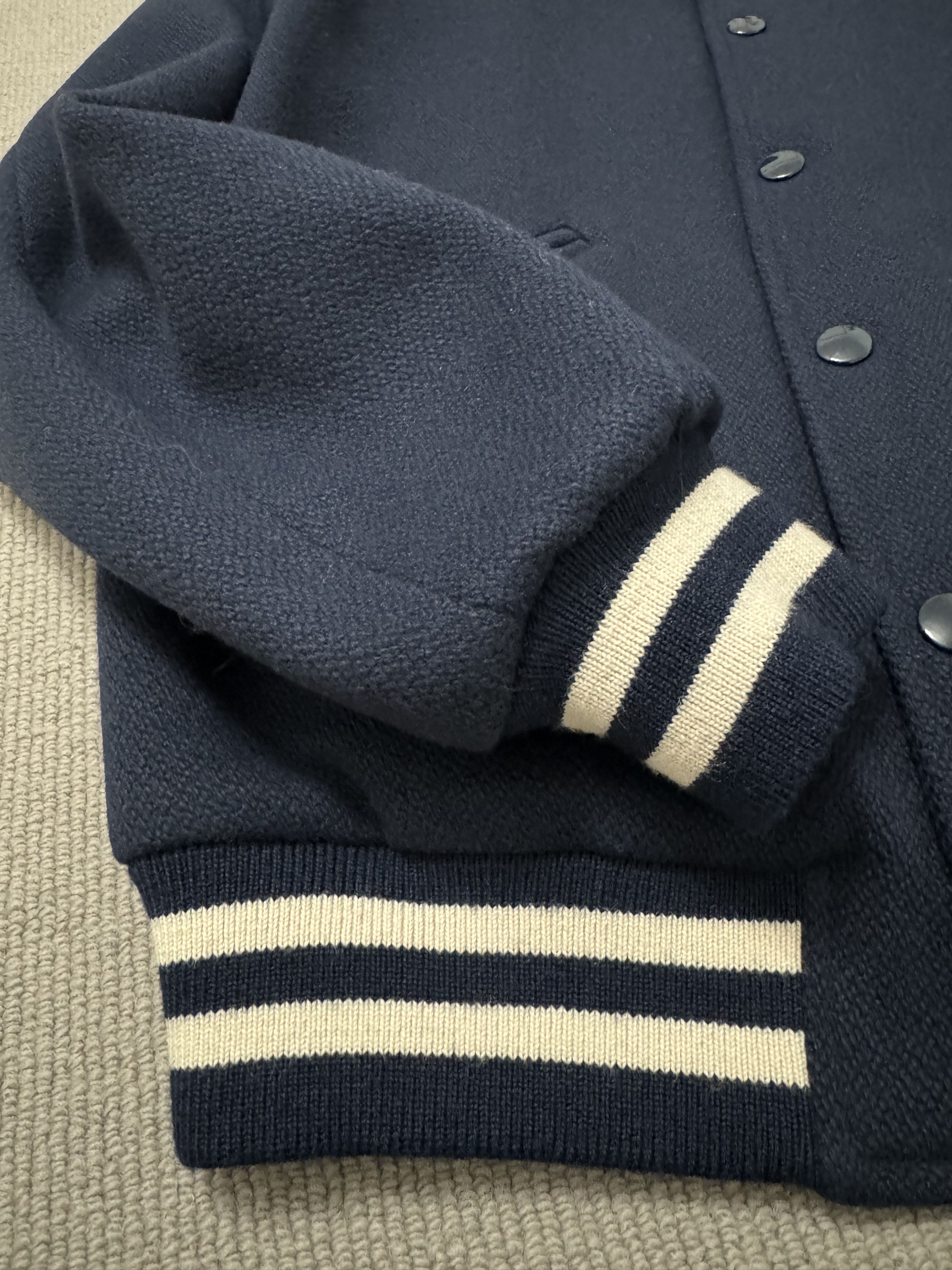 Celine × Hedi Slimane Celine Teddy Varsity Jacket Size US S / EU 44-46 / 1 - 4 Thumbnail