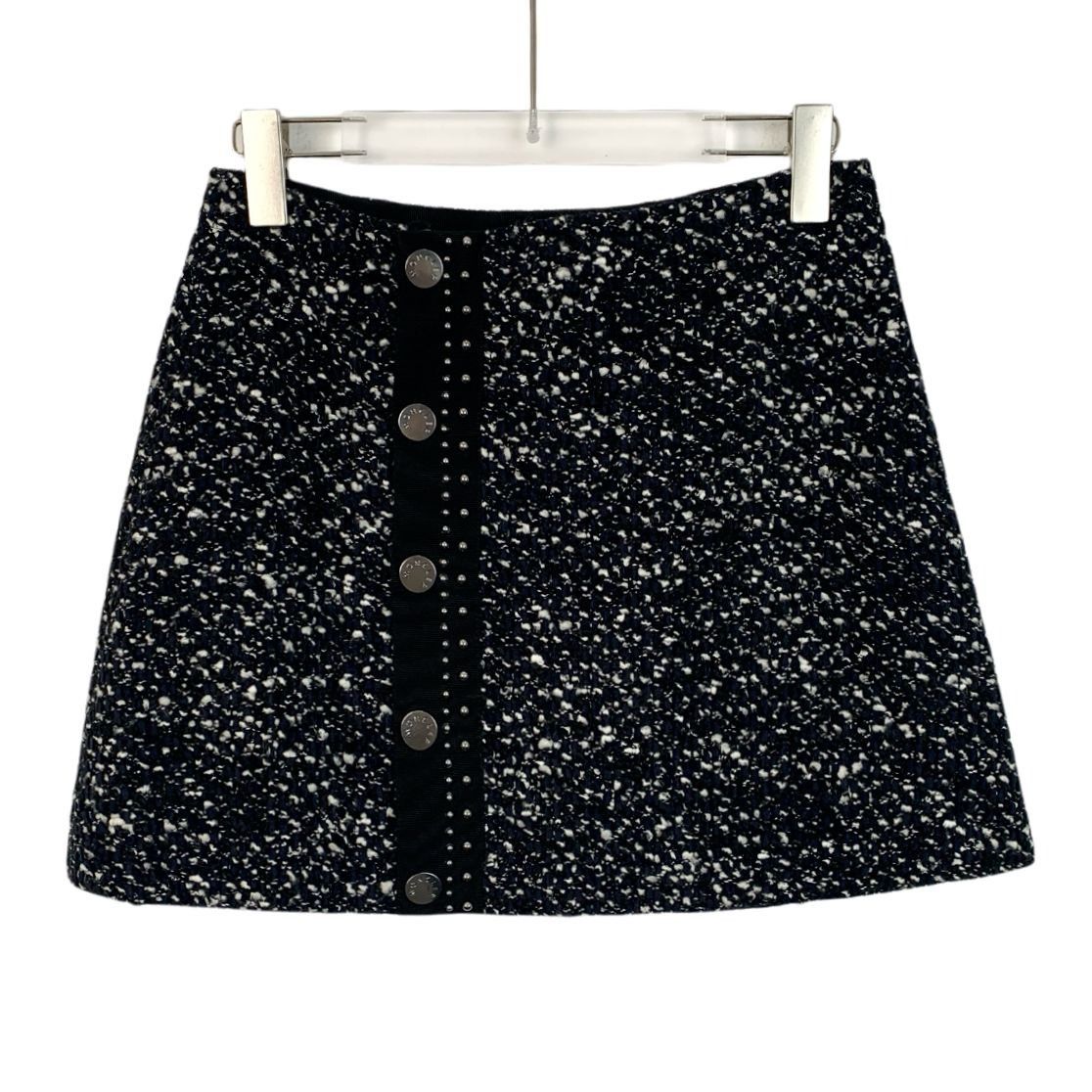 Moncler Moncler 2022 Collection Dark Blue Side Button Casual Skirt ( Size 38" / US 16 / IT 52 - 1 Thumbnail