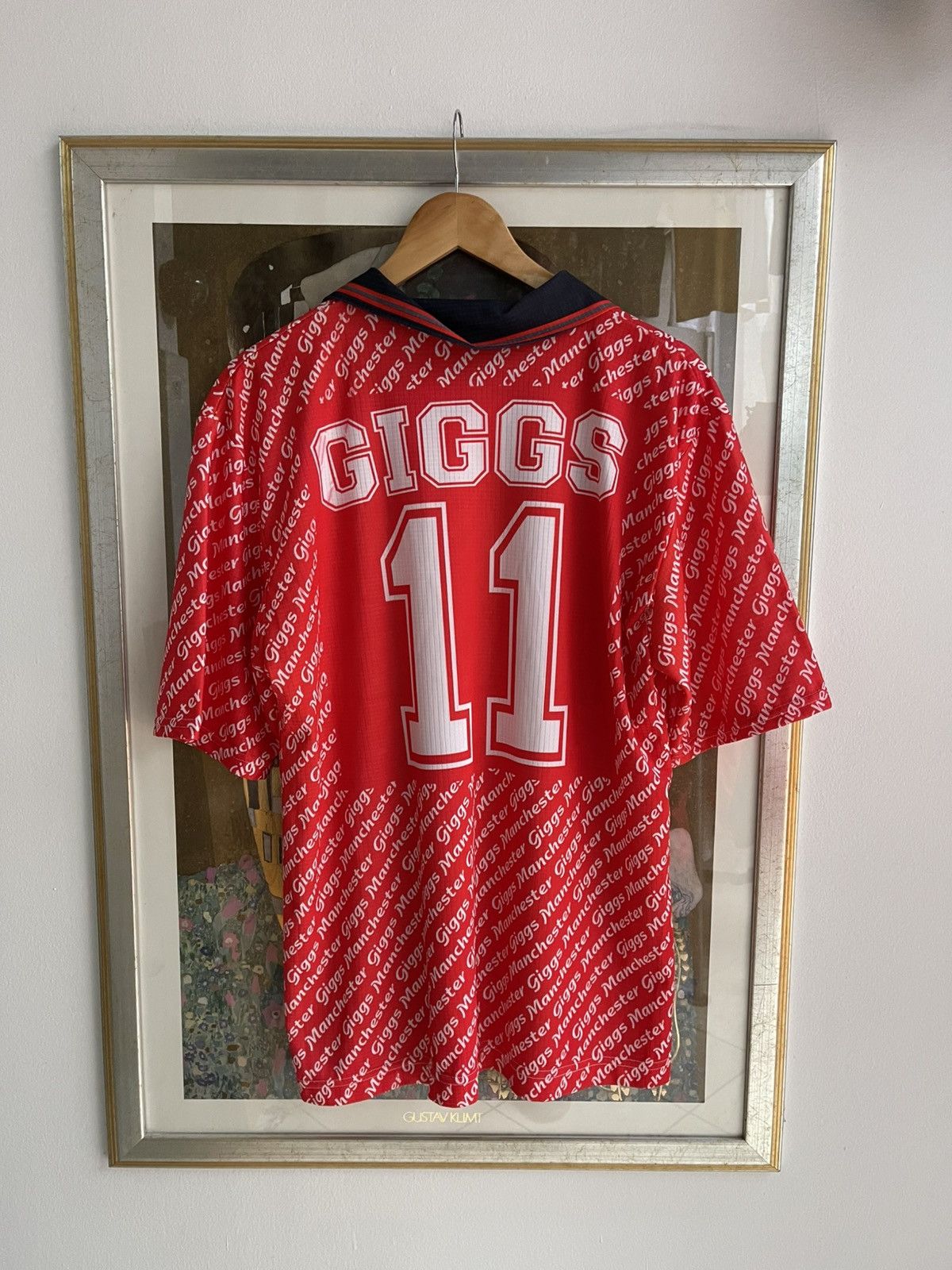 Vintage Vintage Manchester United Ryan Giggs t shirt 90s Size US XL / EU 56 / 4 - 2 Thumbnail