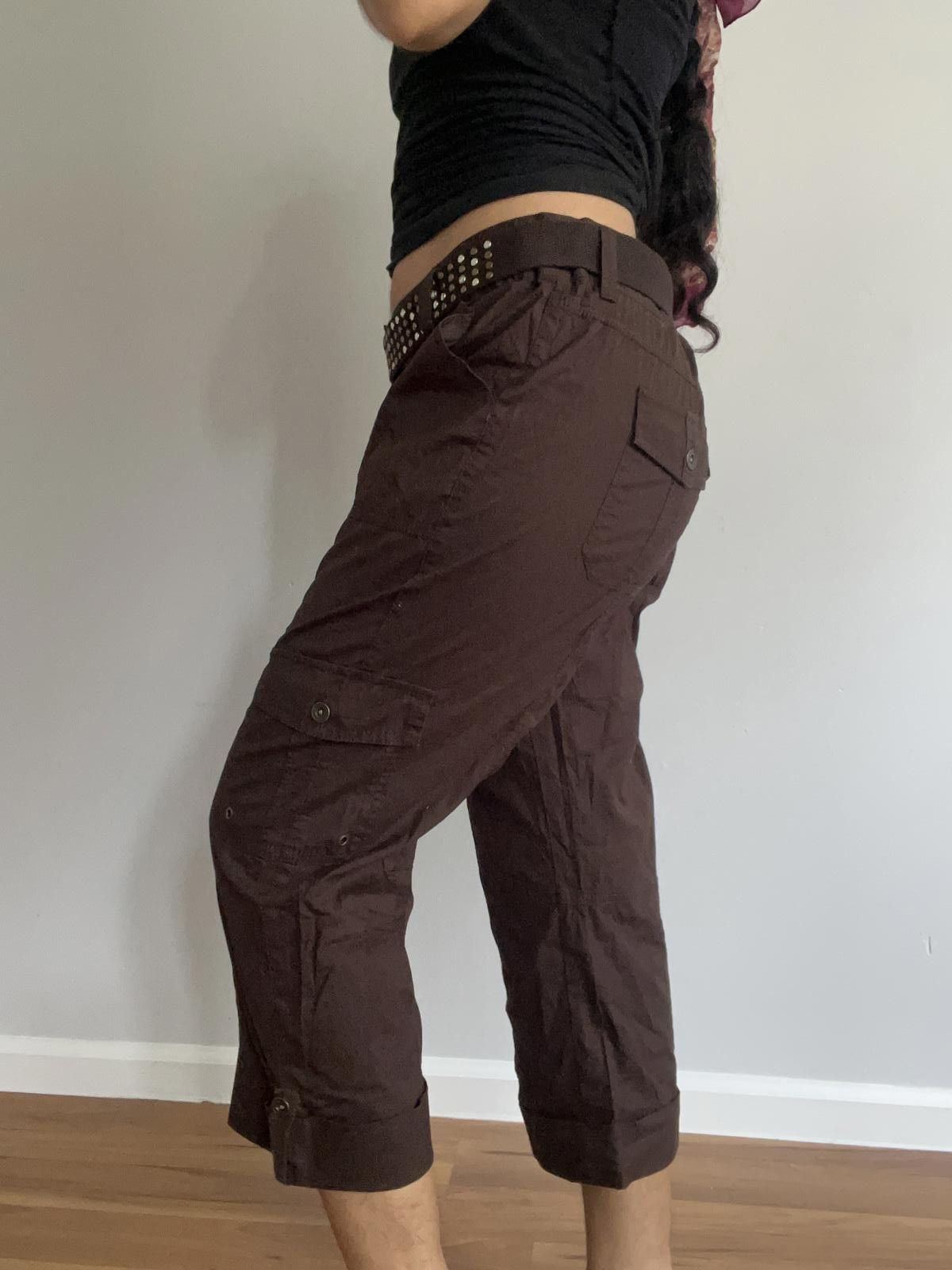 Apt. 9 Women’s brown cargo pants Size 32" / US 10 / IT 46 - 5 Thumbnail